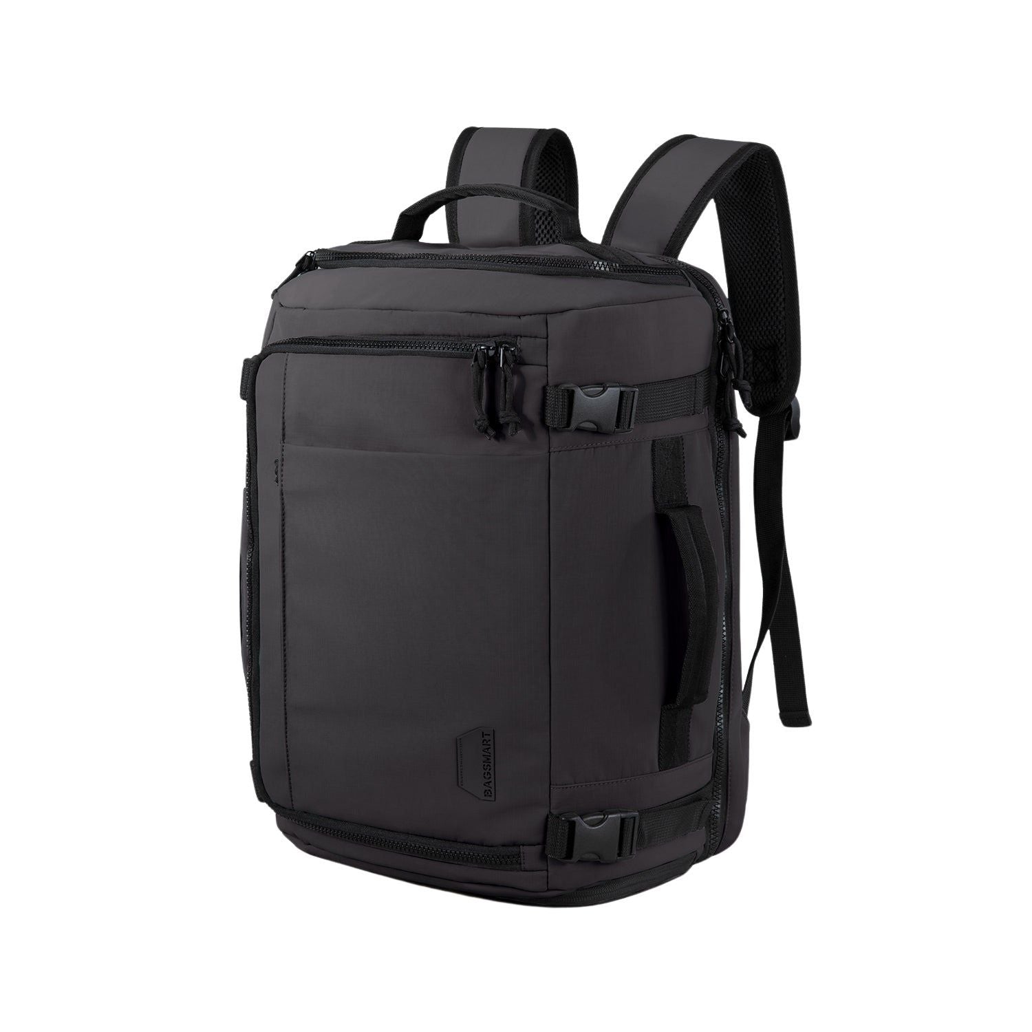 Bagsmart Blast Quick Access Carry On Travel Backpack Extended 38L (Black)