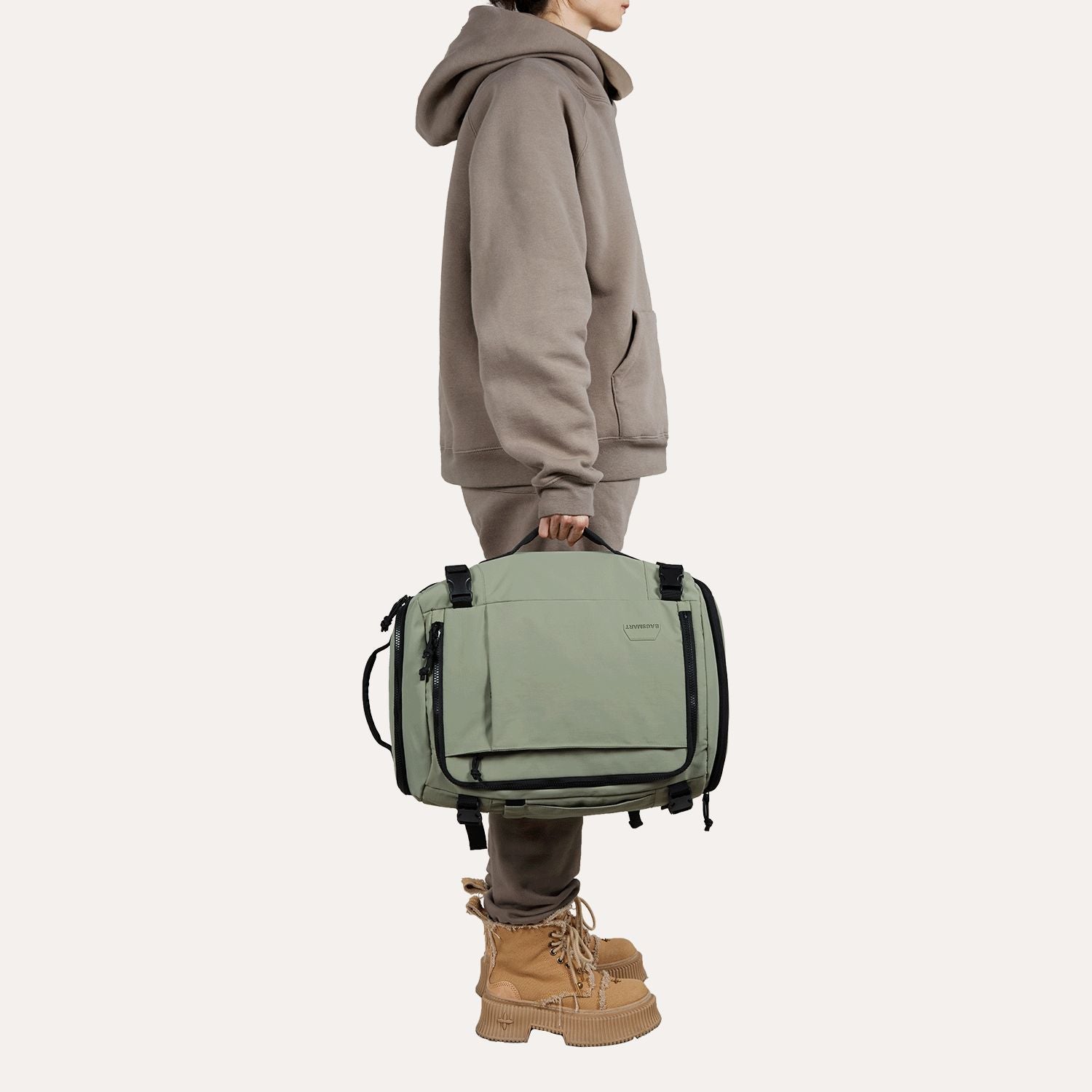 Bagsmart Blast Quick Access Carry On Travel Backpack Standard 28L (Green)