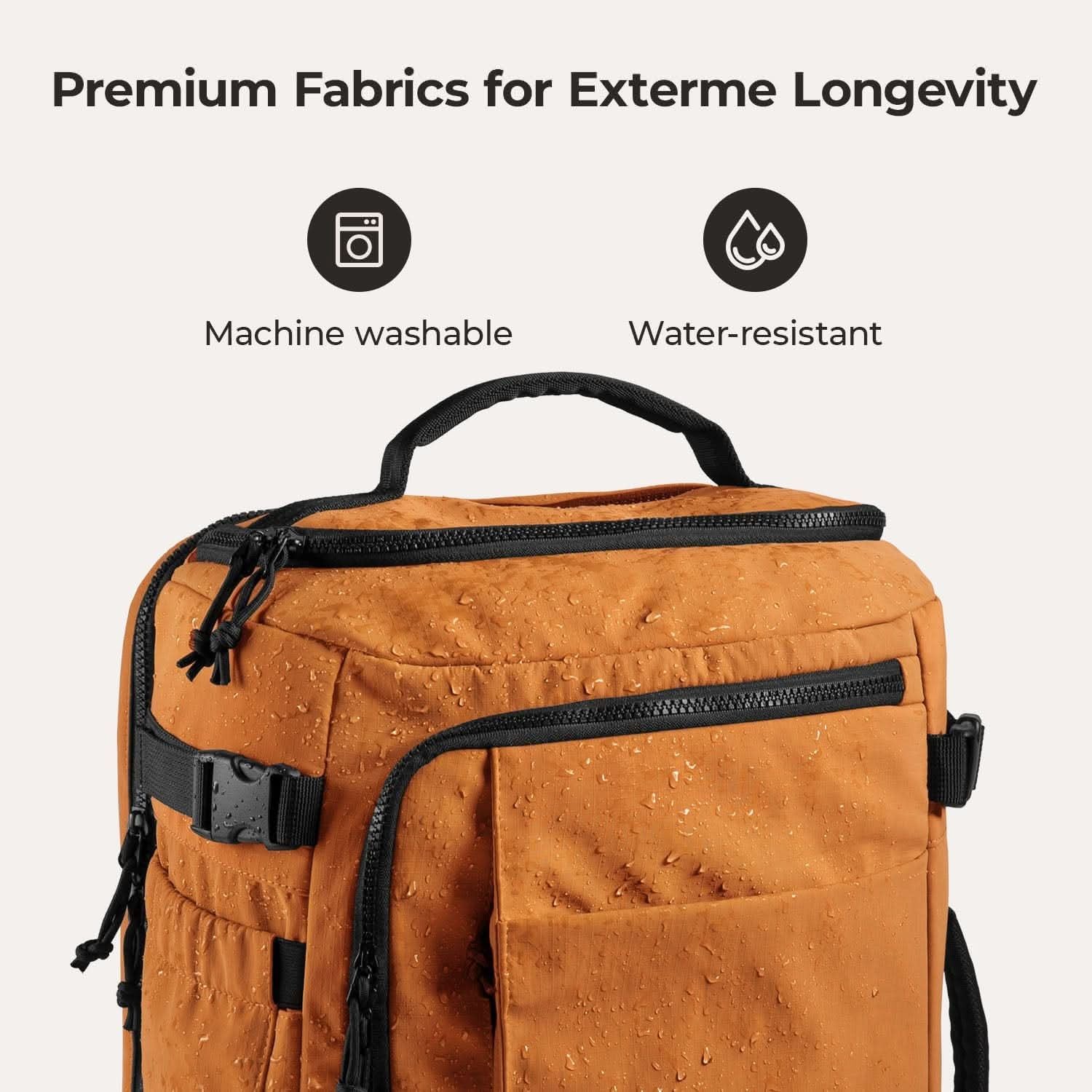 Bagsmart Blast Quick Access Carry On Travel Backpack Standard 28L (Orange)