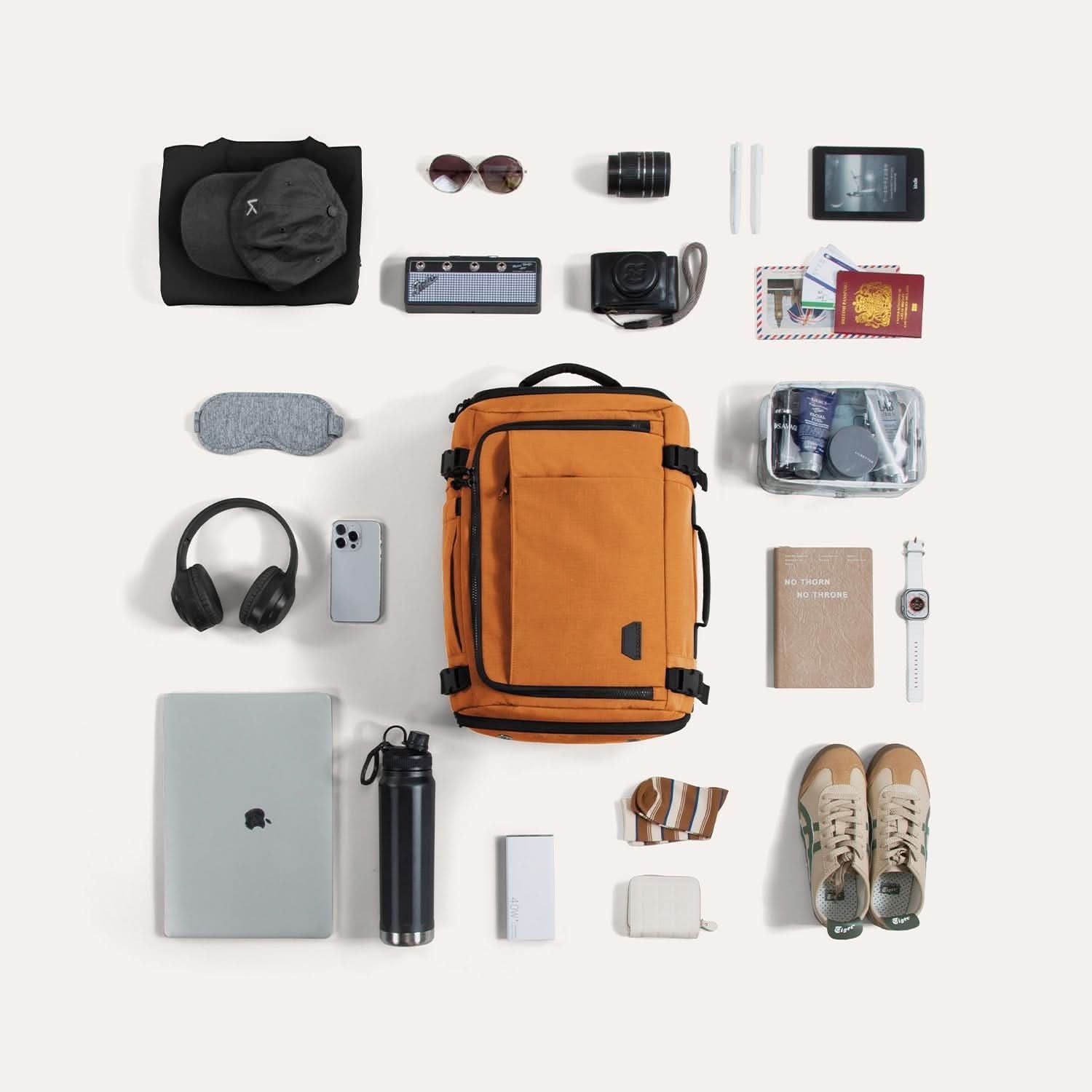 Bagsmart Blast Quick Access Carry On Travel Backpack Standard 28L (Orange)