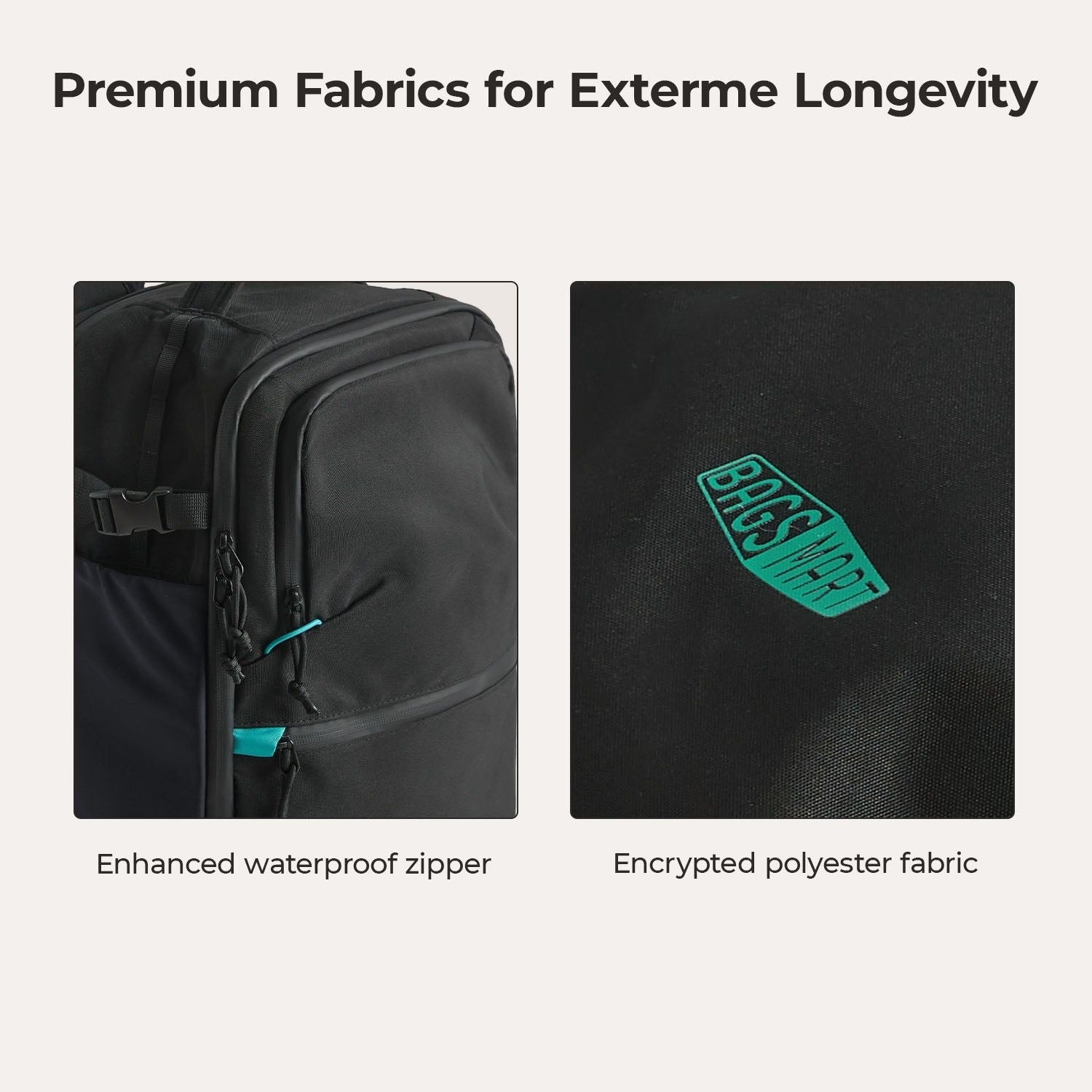 Bagsmart Faro Carry On Travel Backpack Set 29L (Black)