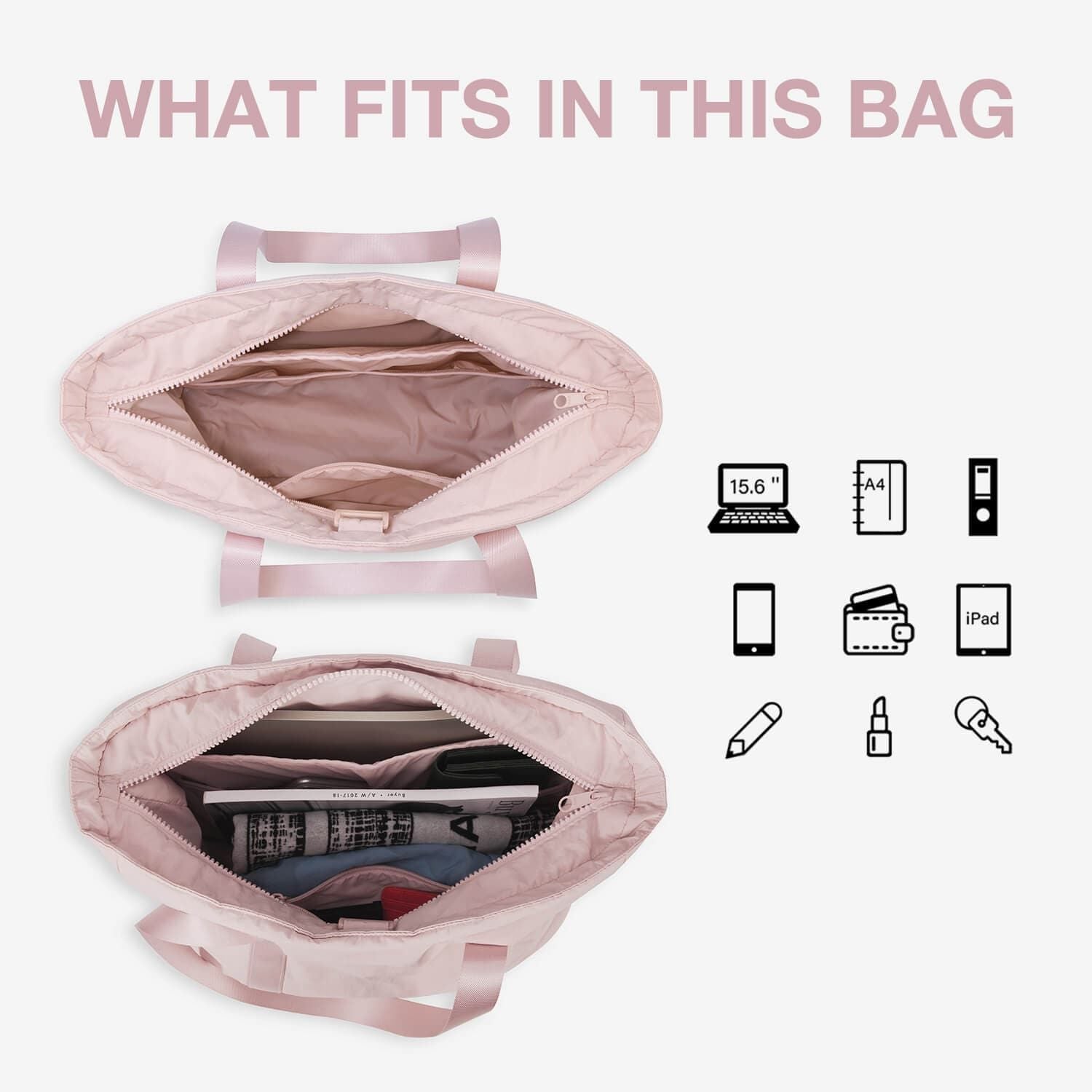 Bagsmart Zoraesque Tote (Dark Pink)