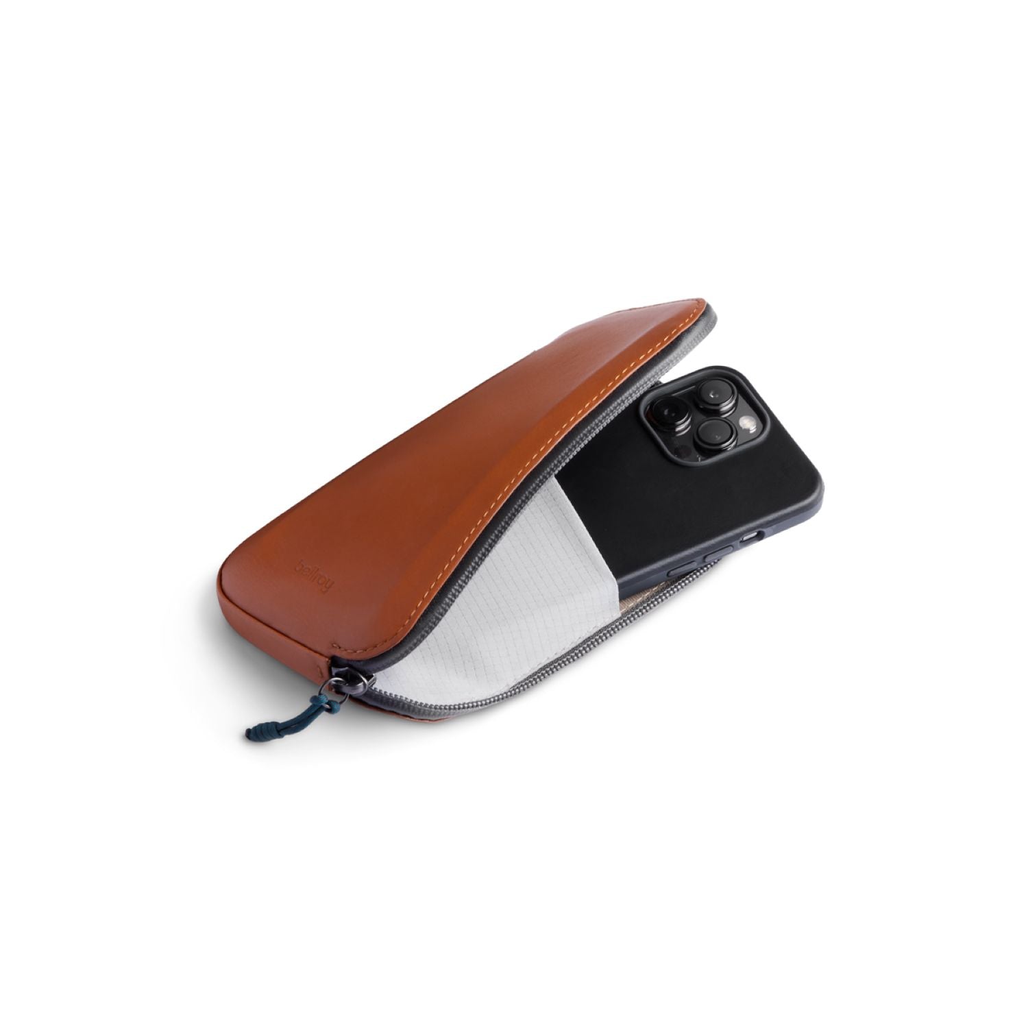 Bellroy All Conditions Phone Pocket Plus Leather - Bronze