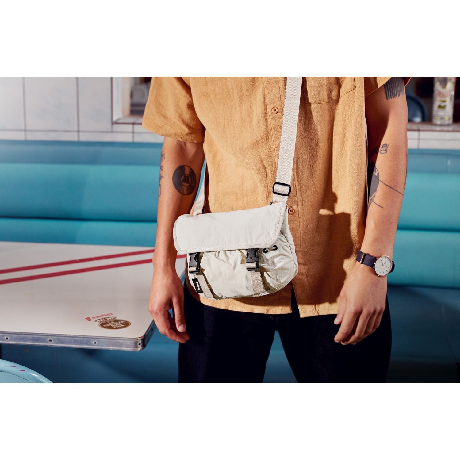 Bellroy Cinch Mini Messenger Bag - Oat