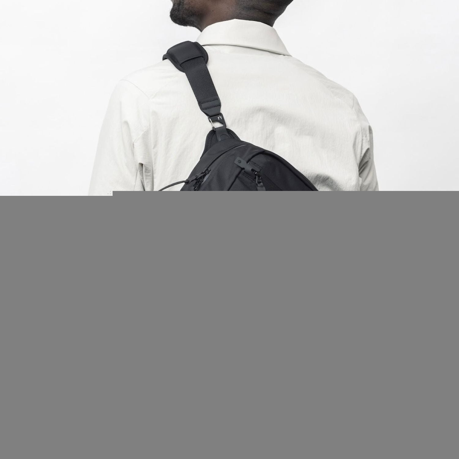 Black Ember 11" Tablet Grip Sling Bag 8L - Jet Black