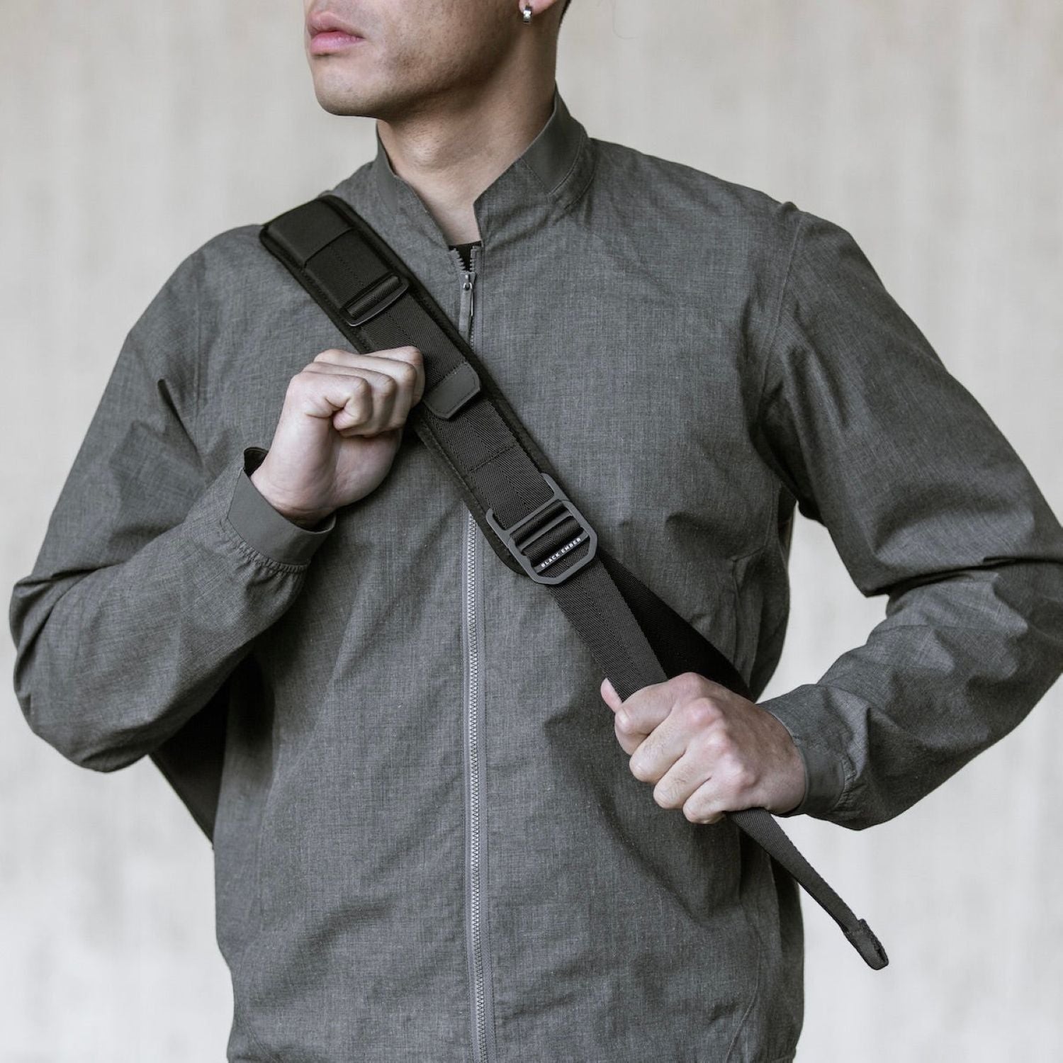 Black Ember 11" Tablet Grip Sling Bag 8L - Jet Black