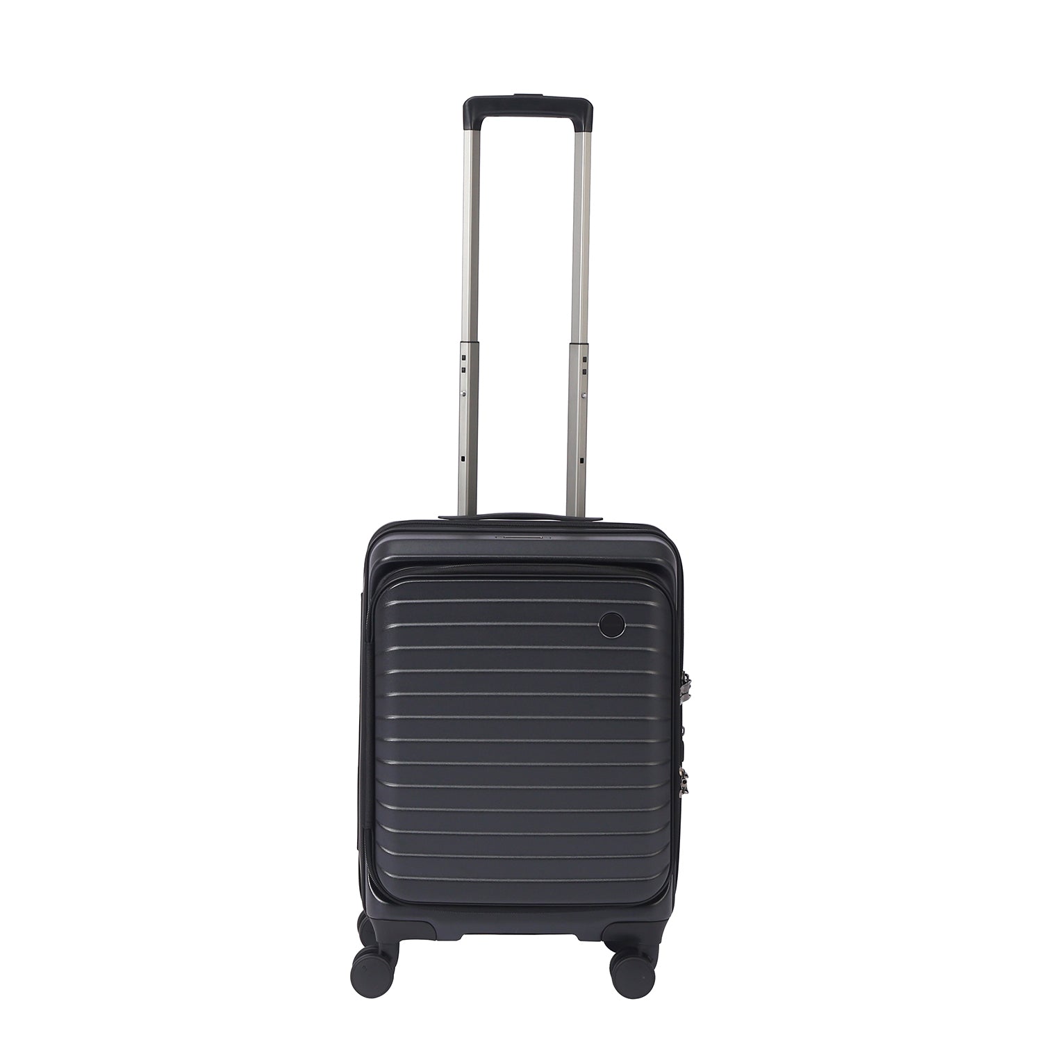 CROSSING INVI 20" Carry On Expandable Luggage With Front & Middle Access V3 - Black