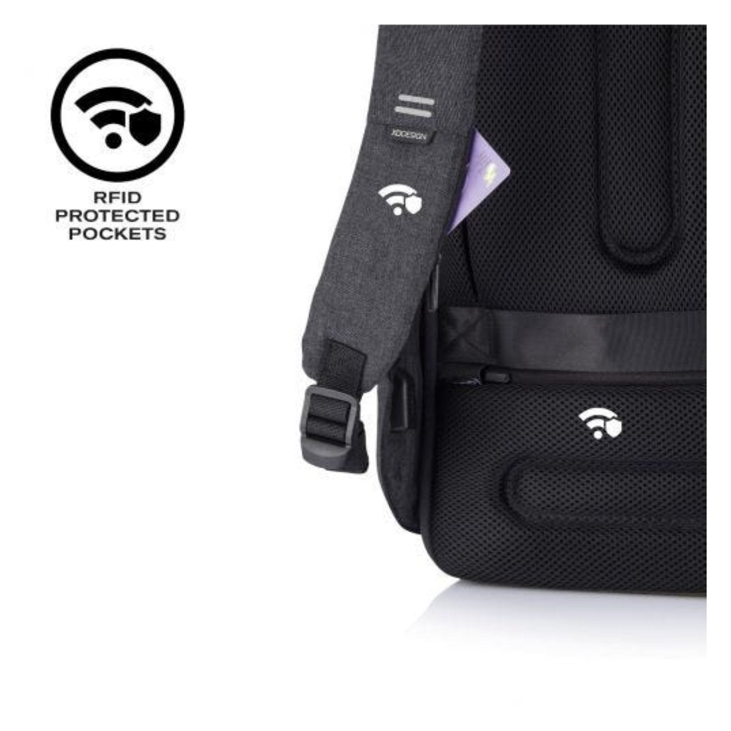 Bobby Hero Small Anti-Theft Backpack - Black