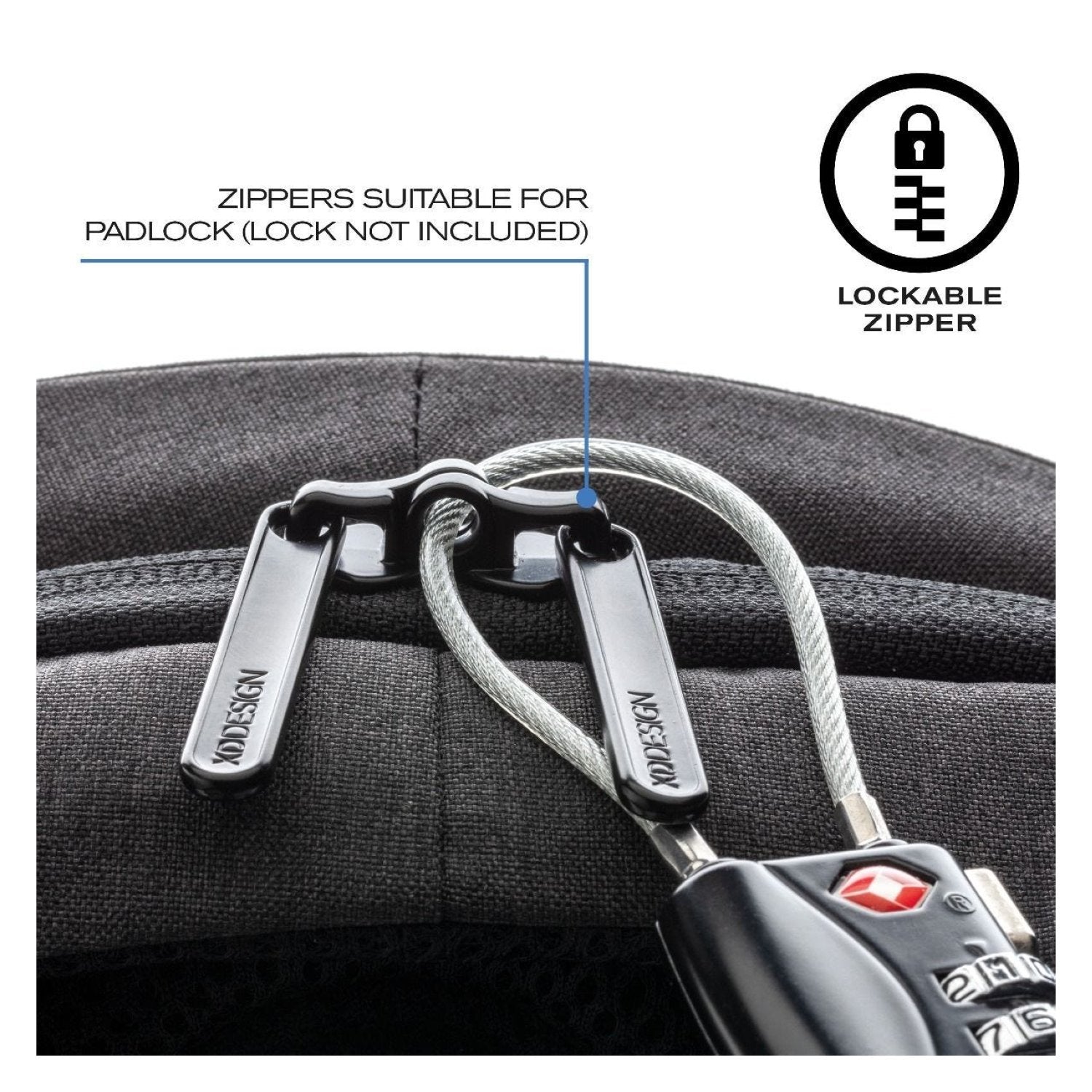 Bobby Hero Small Anti-Theft Backpack - Grey