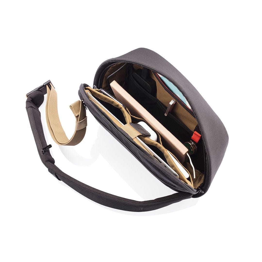 Bobby Sling Anti-Theft Crossbody Backpack - Black