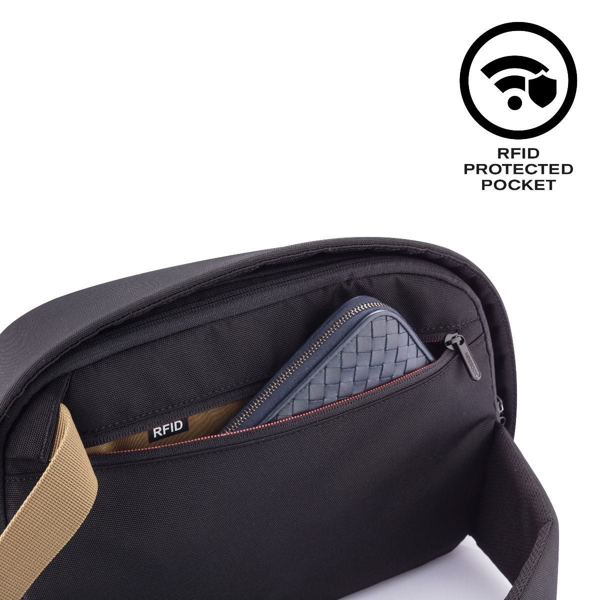 Bobby Sling Anti-Theft Crossbody Backpack - Black