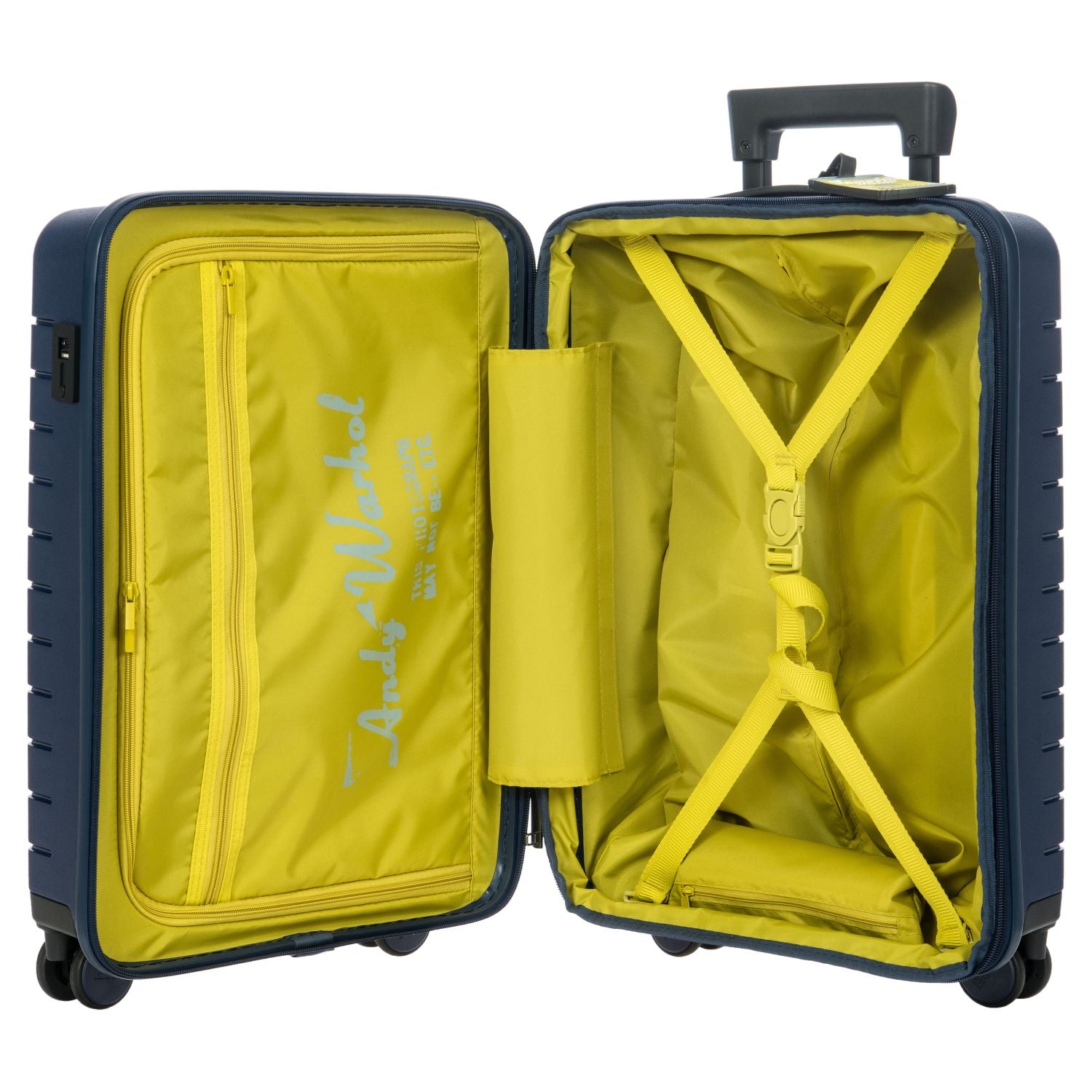 BRIC'S Andy Warhol Campbell Ulisse 22" Expandable Carry On Luggage Spinner (Blue)