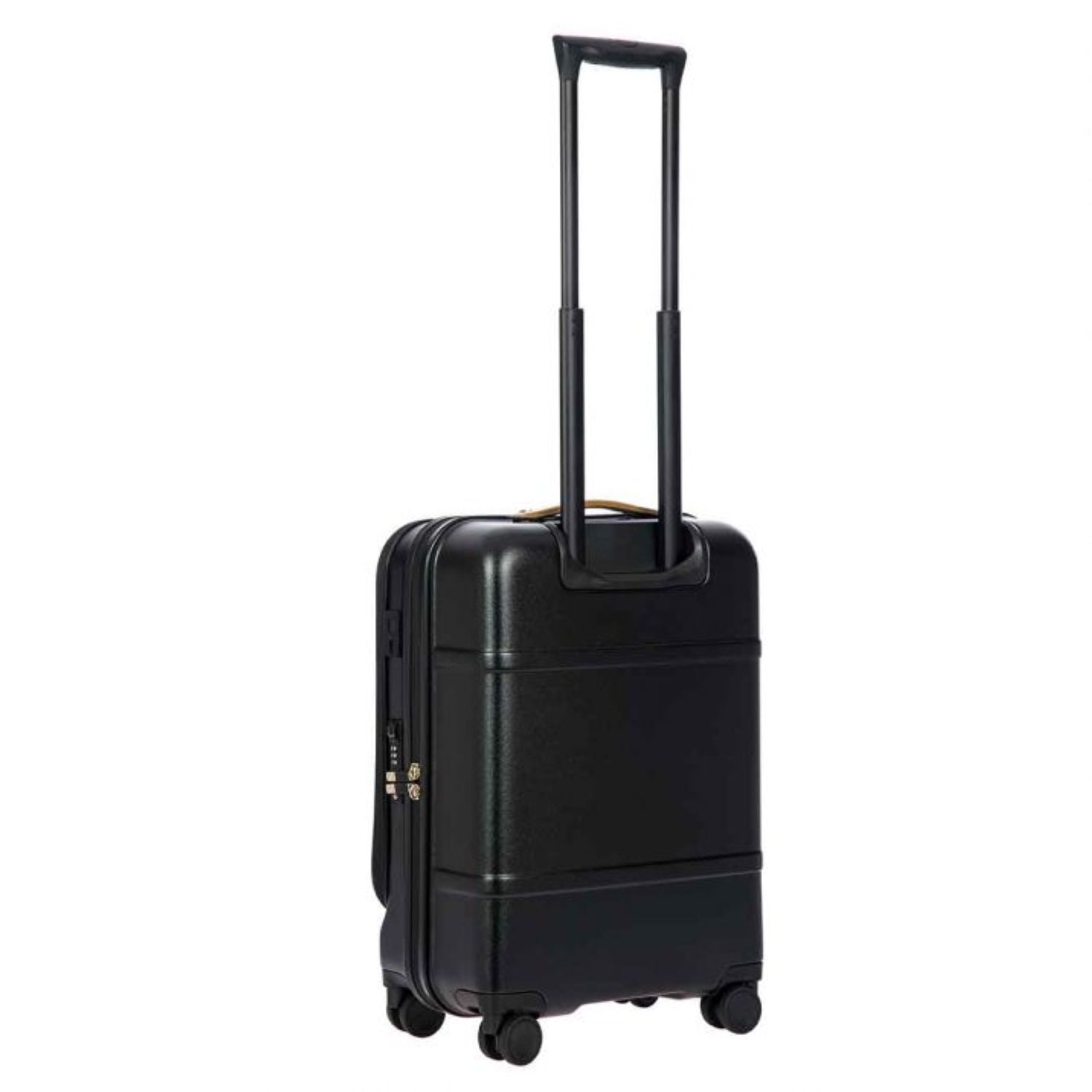 BRIC'S Bellagio 2 21" Carry-On Luggage With Front Access Opening Spinner And Pocket With USB (Black/Tobacco)
