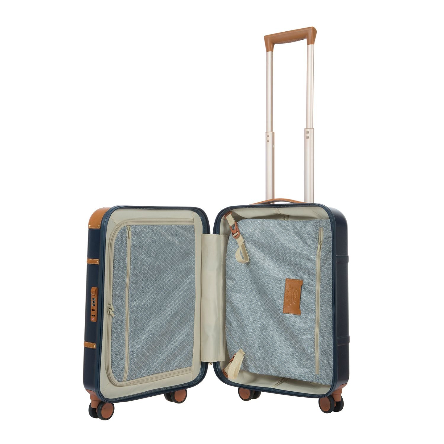 Bric's Bellagio V2 21" Carry-On Luggage Spinner (Blue/Tobacco)