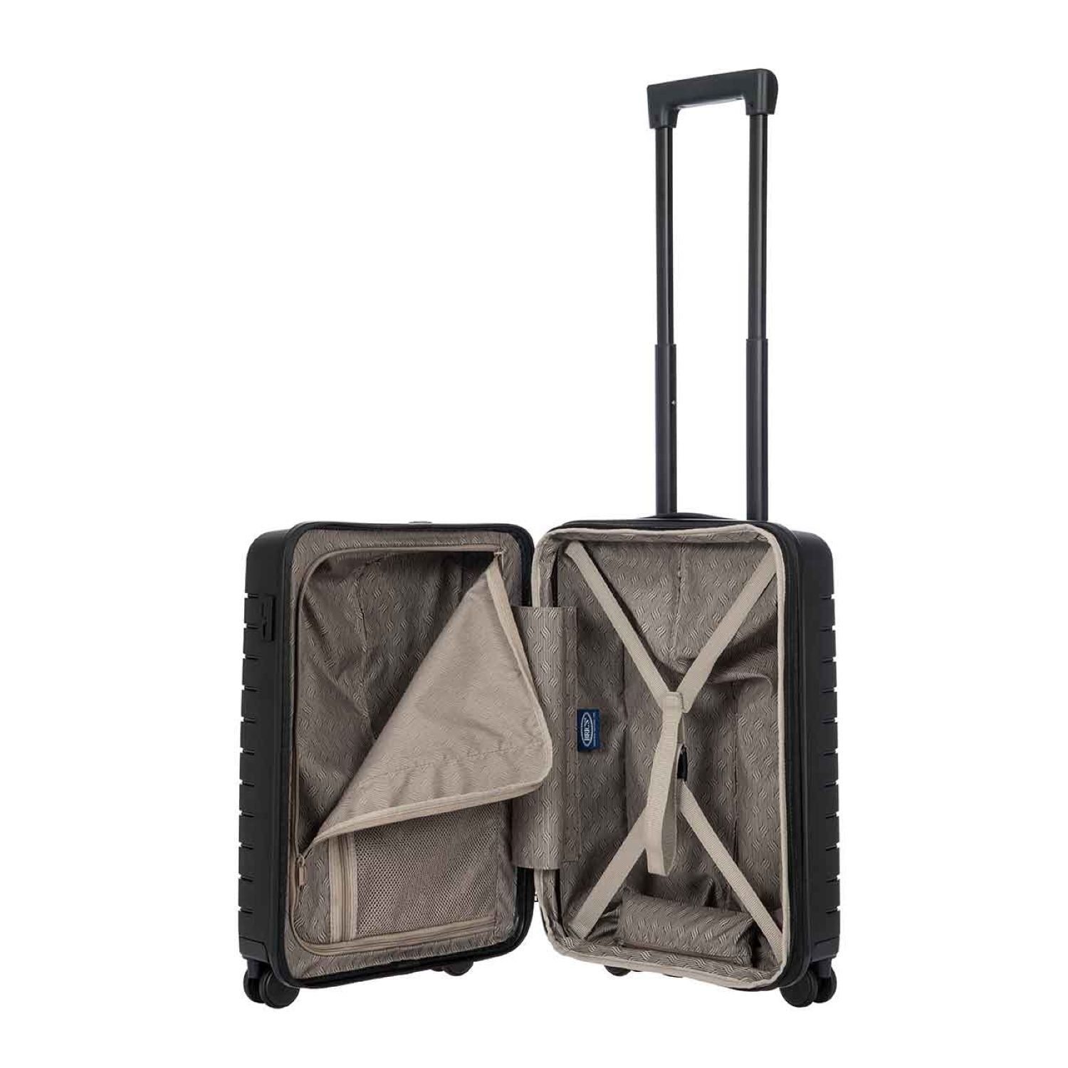 BRIC'S Ulisse 22" Expandable Carry On Luggage Spinner (Black)