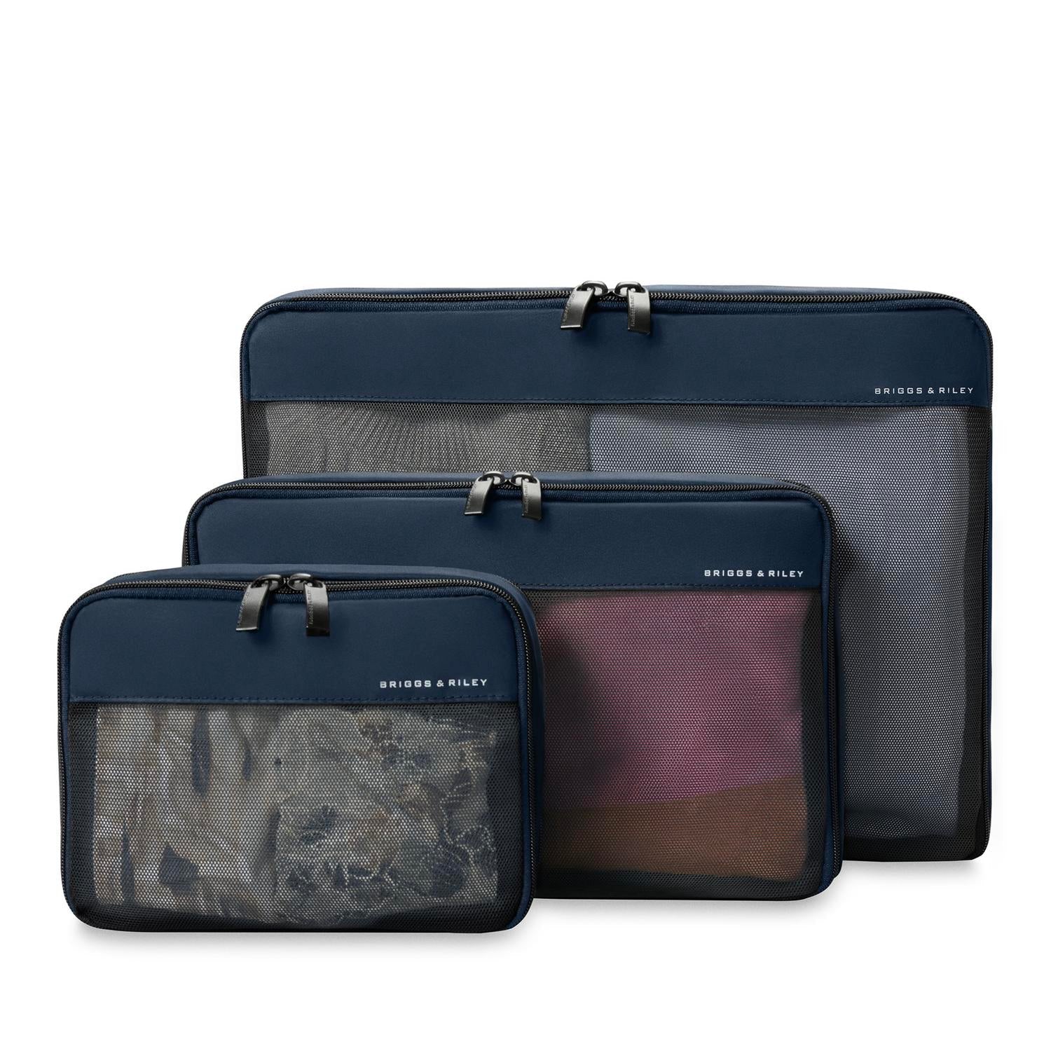 Briggs & Riley Check-In Packing Cube Set - Navy