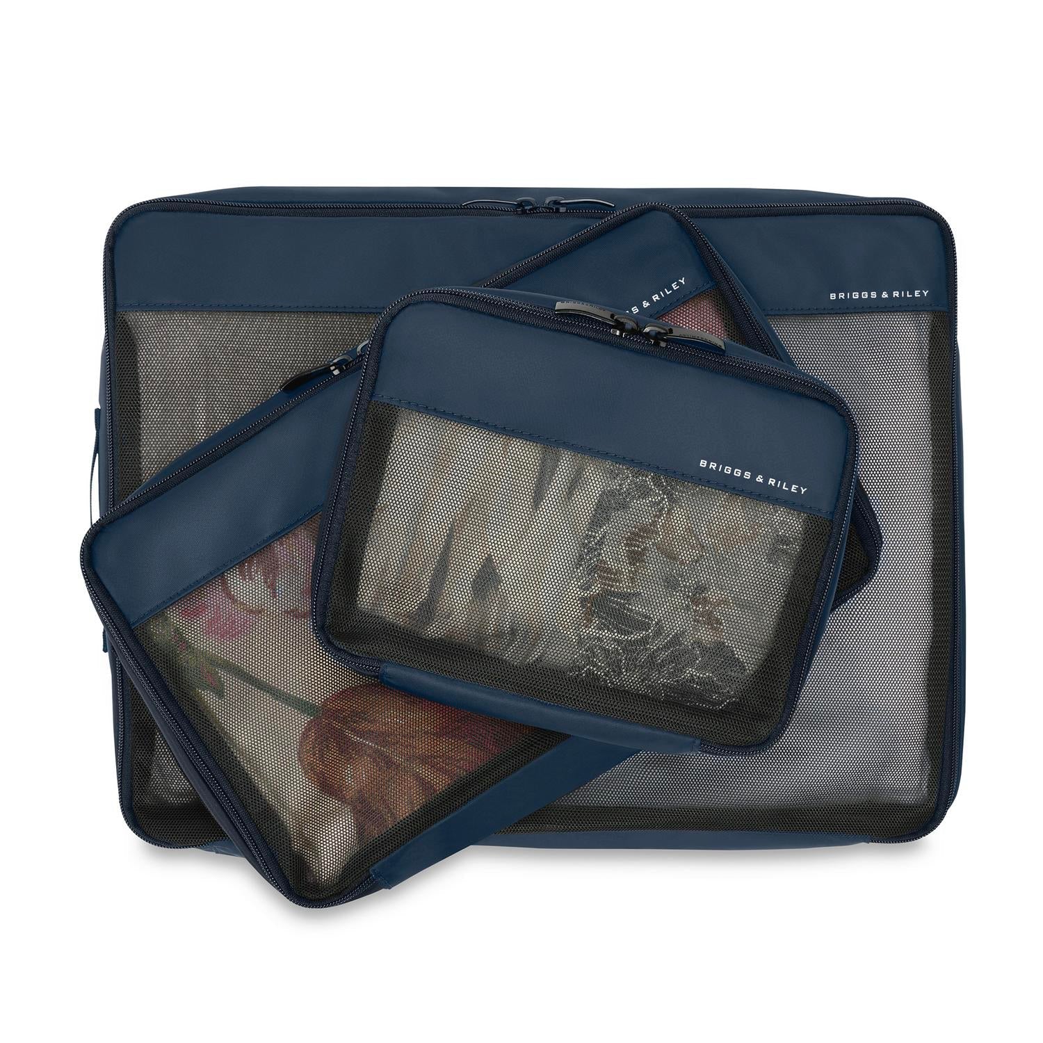 Briggs & Riley Check-In Packing Cube Set - Navy