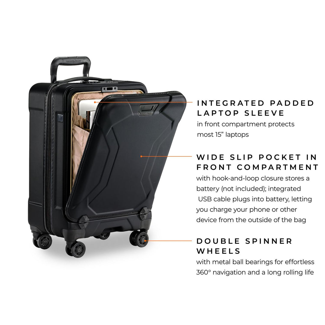 Briggs & Riley Torq 2.0 International Carry-On Luggage Spinner (Stealth)