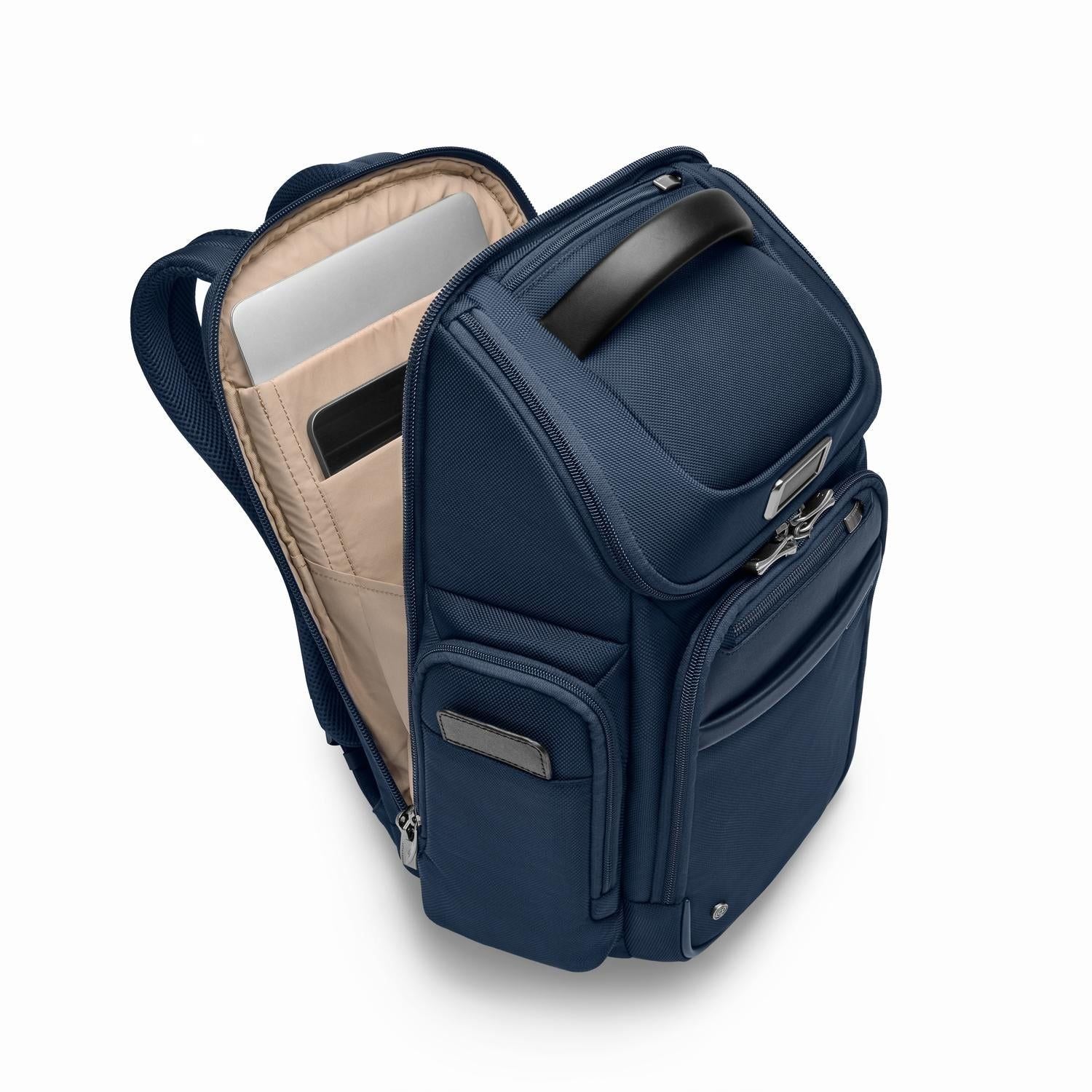 Briggs & Riley @Work Redux Medium Widemouth Backpack - Navy