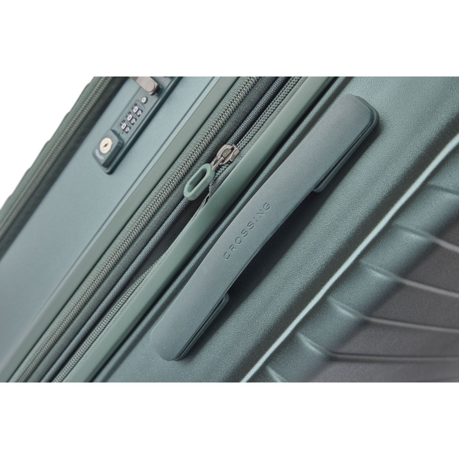 CROSSING INVI 28" Large Expandable Luggage With Front & Middle Access - Squash