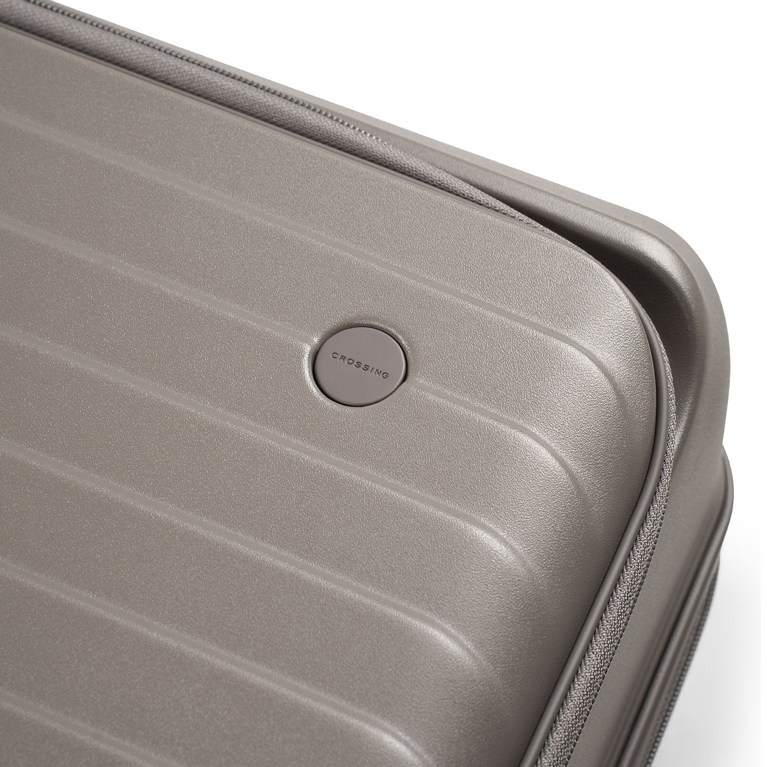 CROSSING INVI 20" Carry On Expandable Luggage With Front & Middle Access - Latte