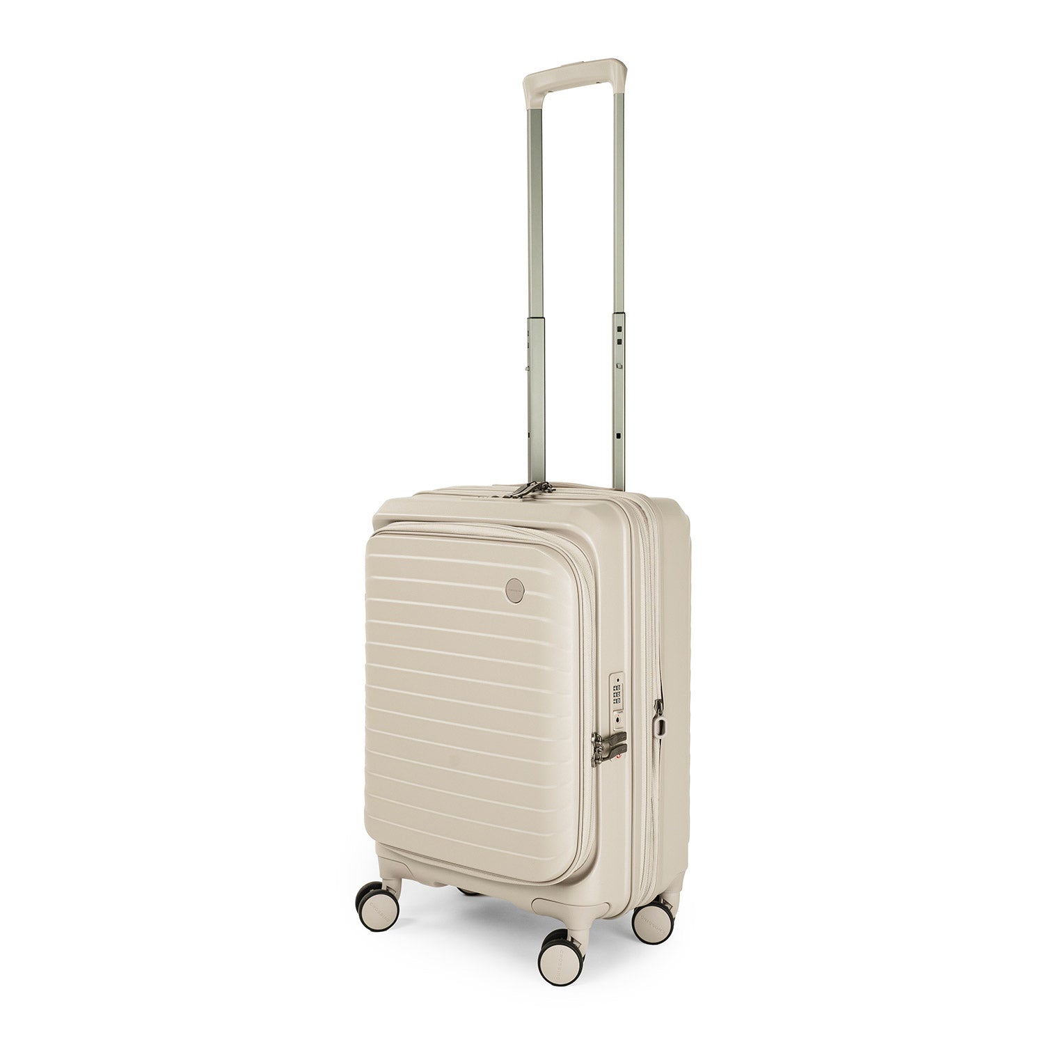 CROSSING INVI 20" Carry On Expandable Luggage With Front & Middle Access - Taupe