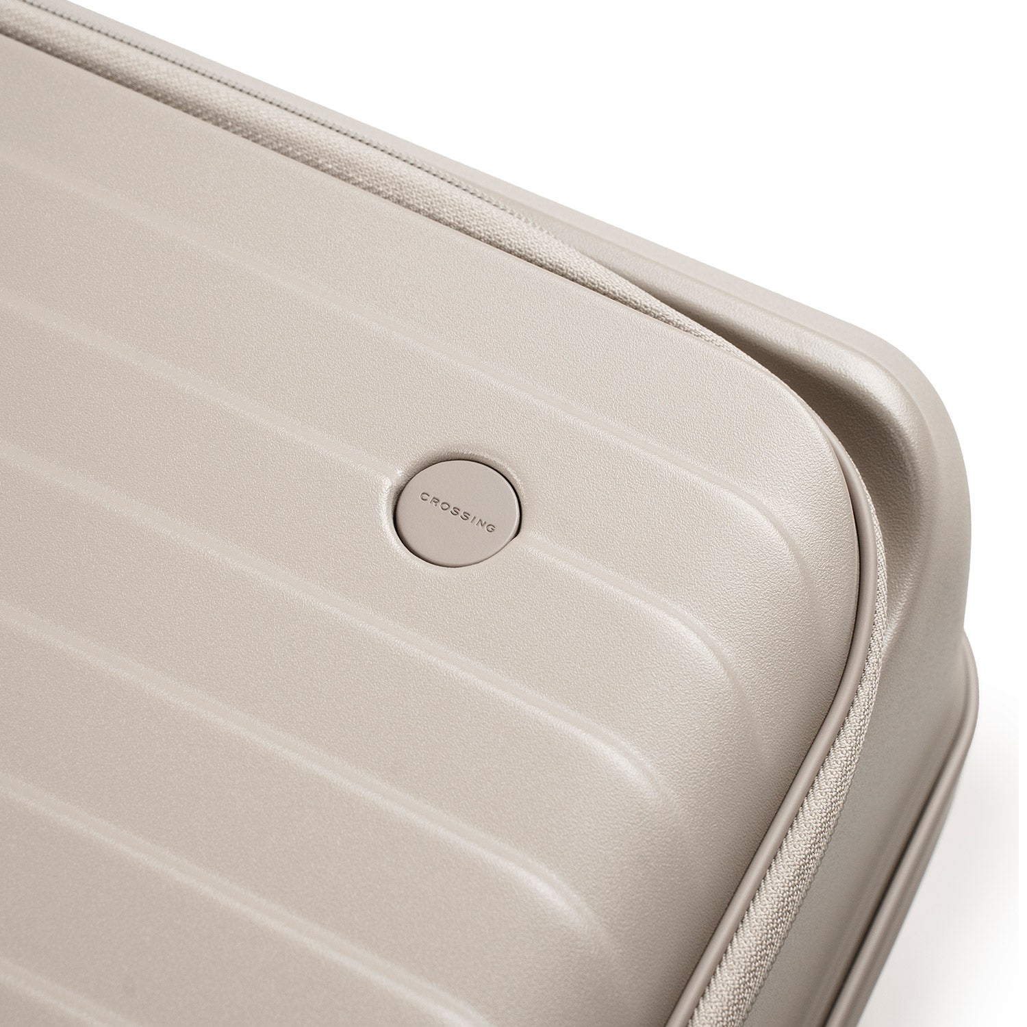 CROSSING INVI 20" Carry On Expandable Luggage With Front & Middle Access - Taupe