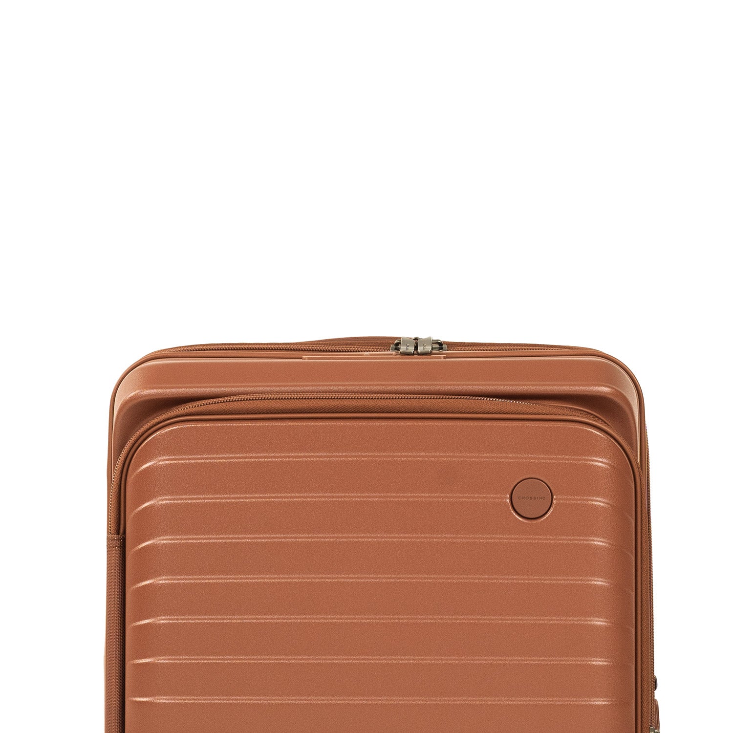 CROSSING INVI 20" Carry On Expandable Luggage With Front & Middle Access - Brick