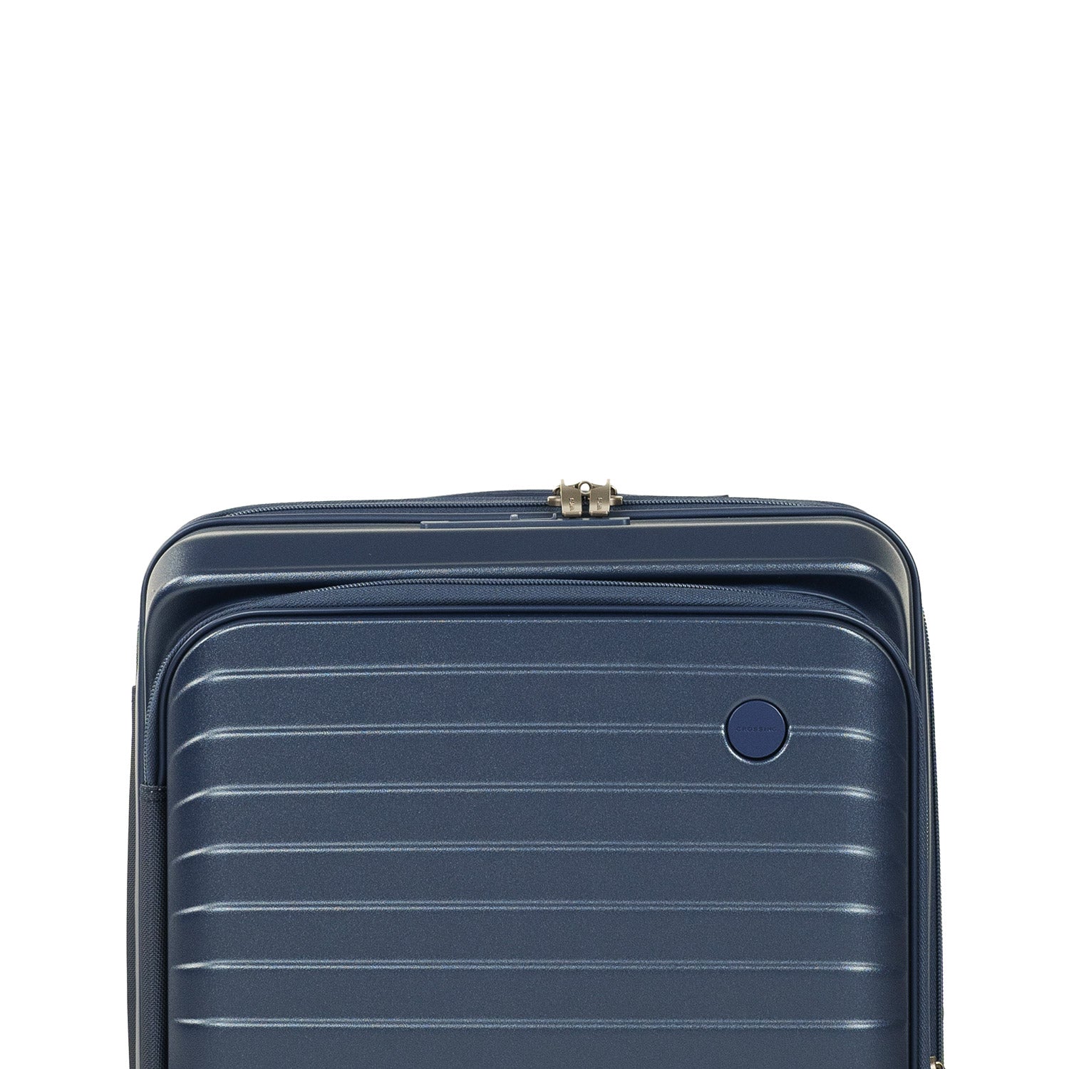 CROSSING INVI 20" Carry On Expandable Luggage With Front & Middle Access - Navy
