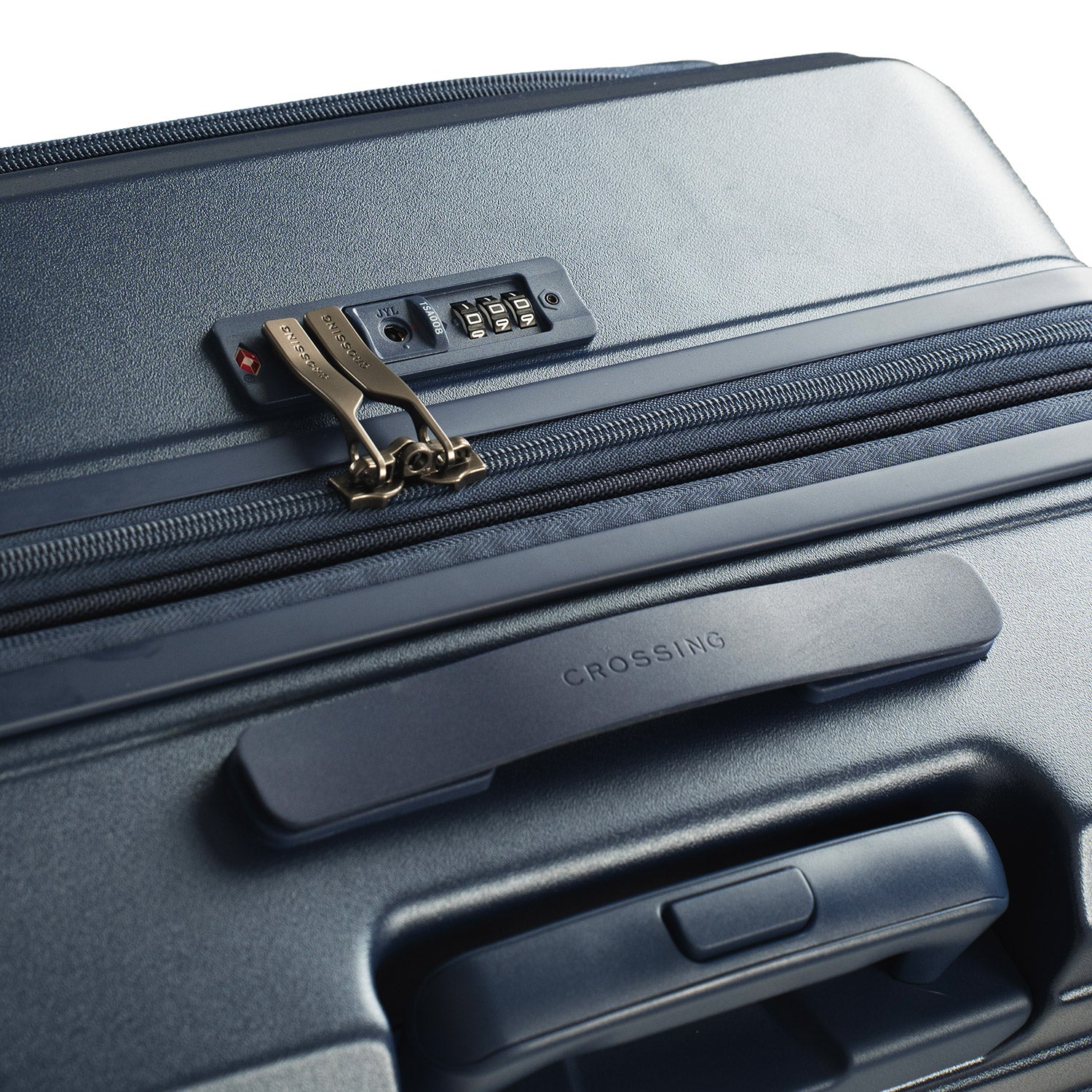 CROSSING INVI 25" Medium Expandable Luggage With Front & Middle Access - Navy