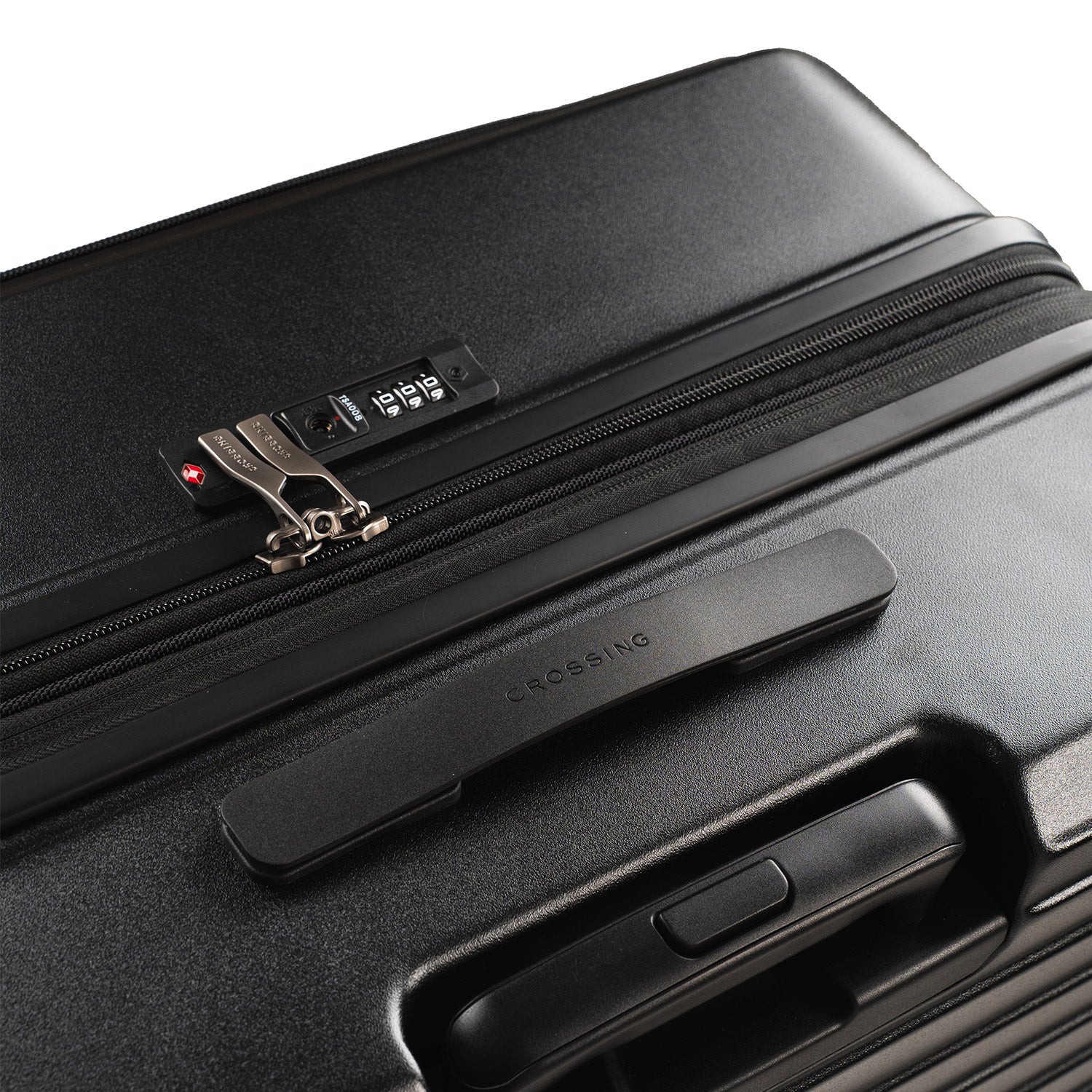 CROSSING INVI 30" Large Expandable Luggage With Front & Middle Access - Black