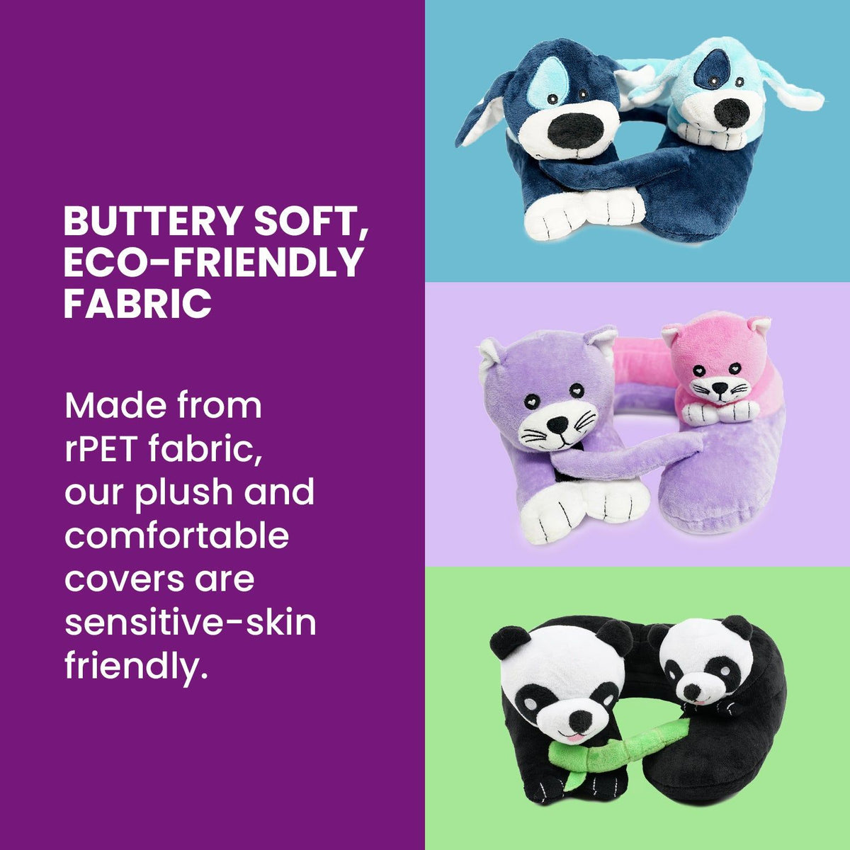 Cabeau Evolution Kids Neck Pillow - Pandas – The Planet Traveller