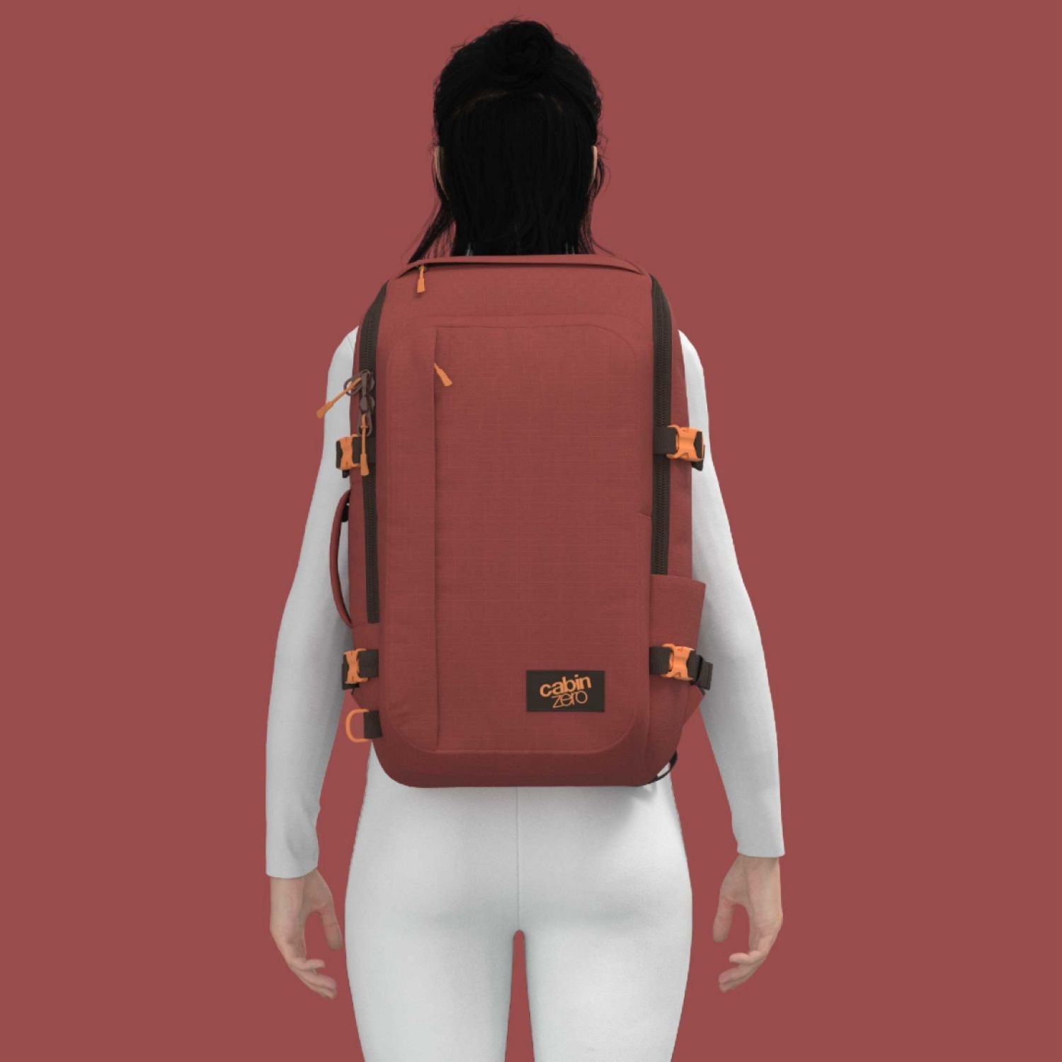 Cabinzero Adventure Cabin Backpack 32L (Sangria Red)