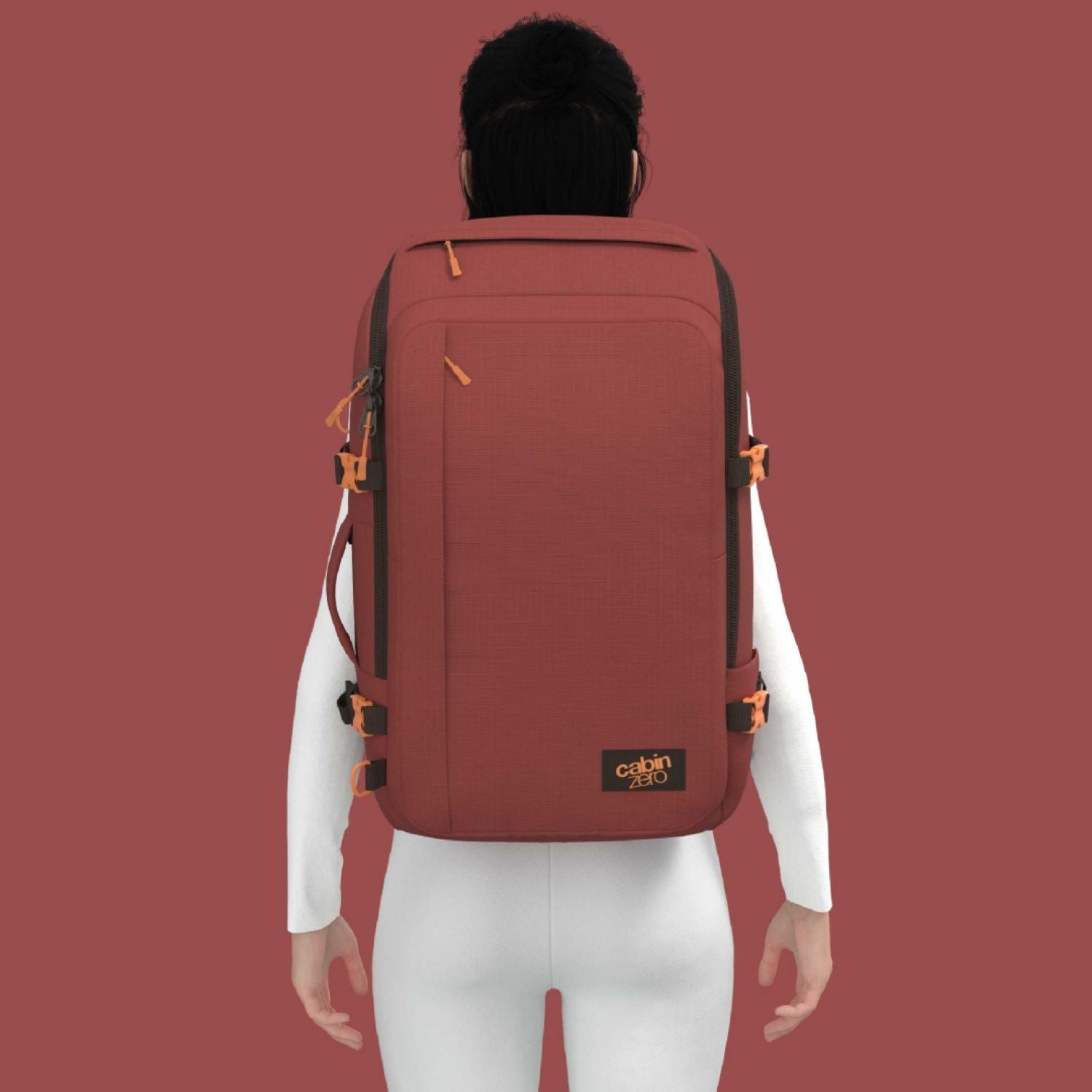 Cabinzero Adventure Cabin Backpack 42L (Sangria Red)