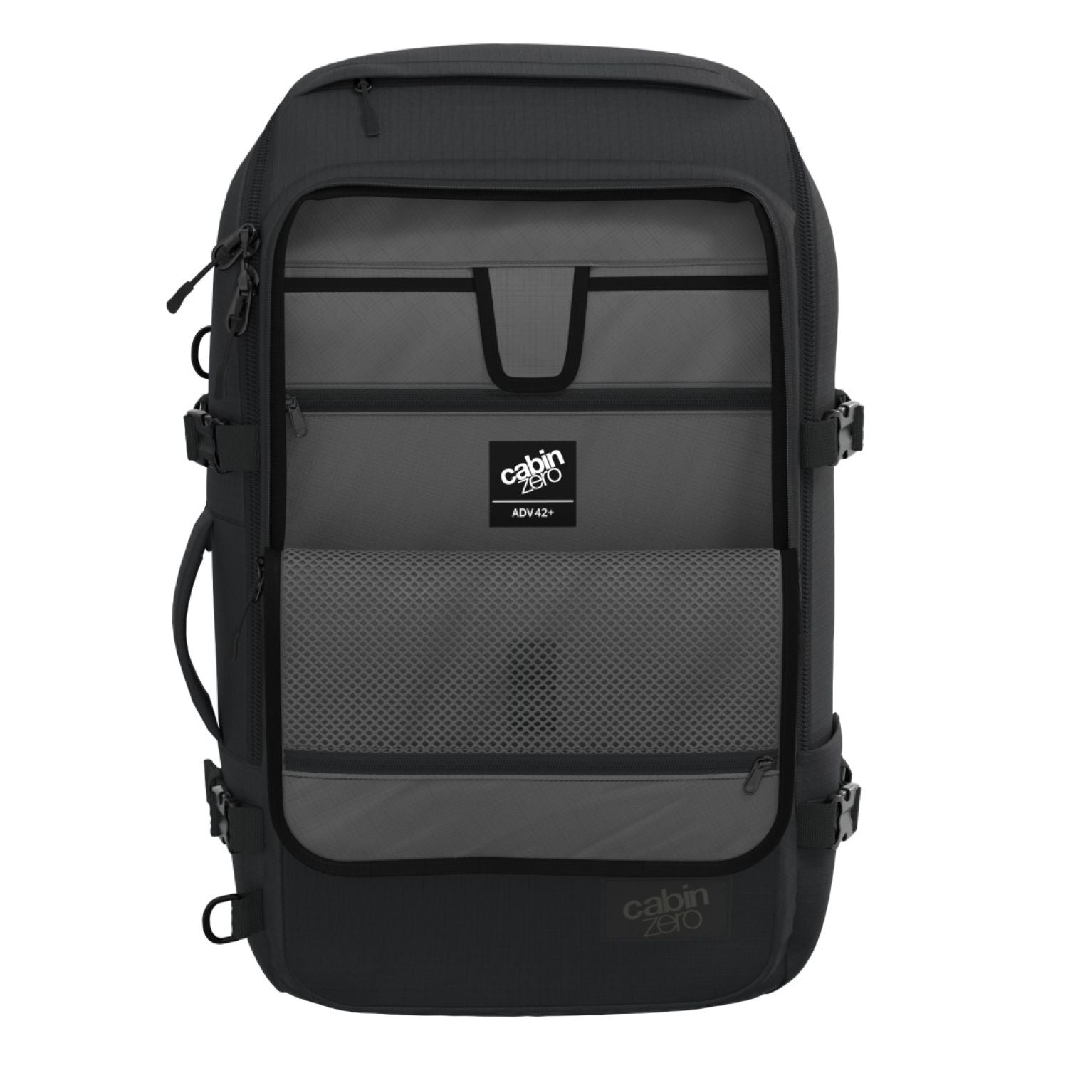 Cabinzero Adventure Pro Cabin Backpack 42L (Absolute Black)
