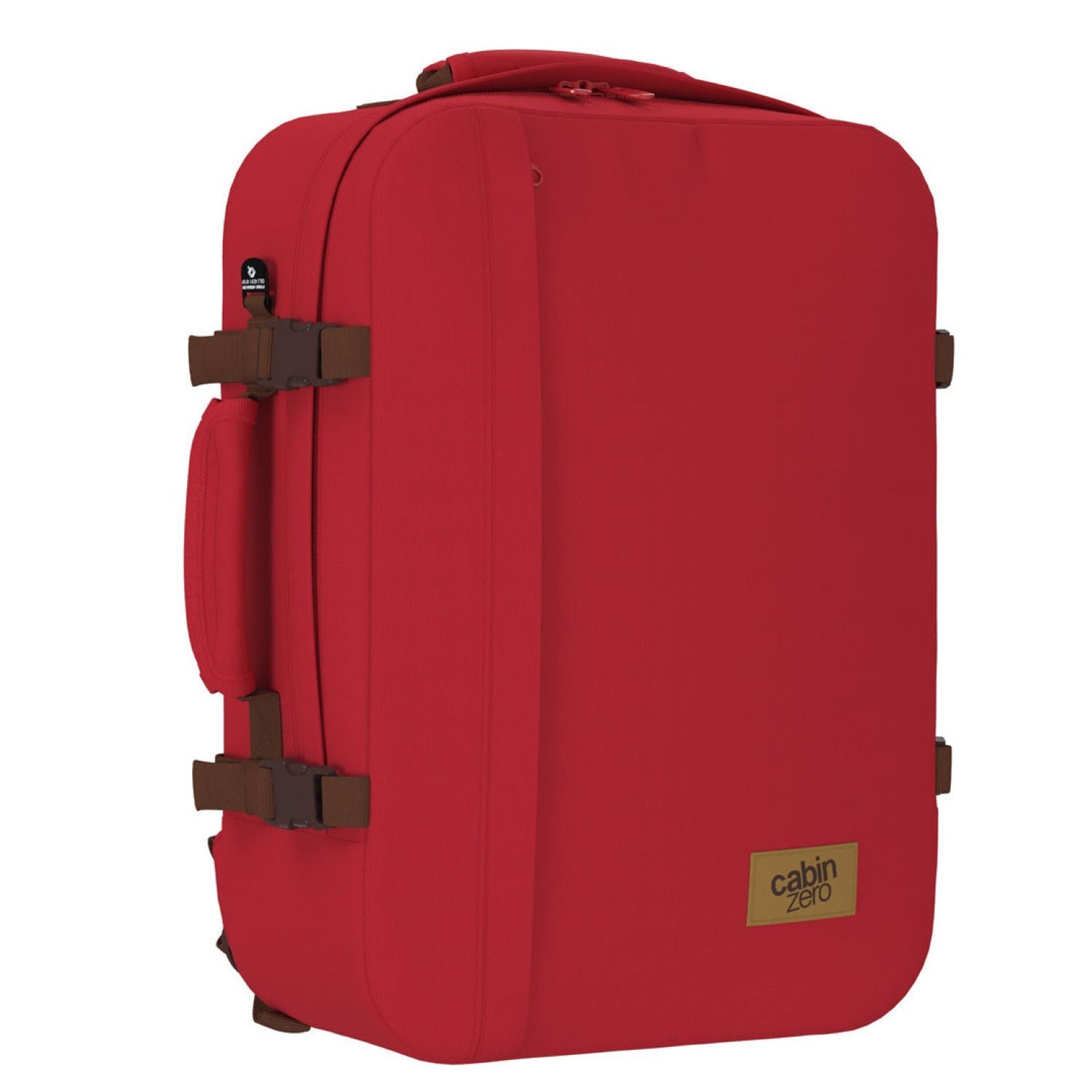 Cabinzero Classic Ultra Light Cabin Bag With Luggage Trackers 44L (London Red)