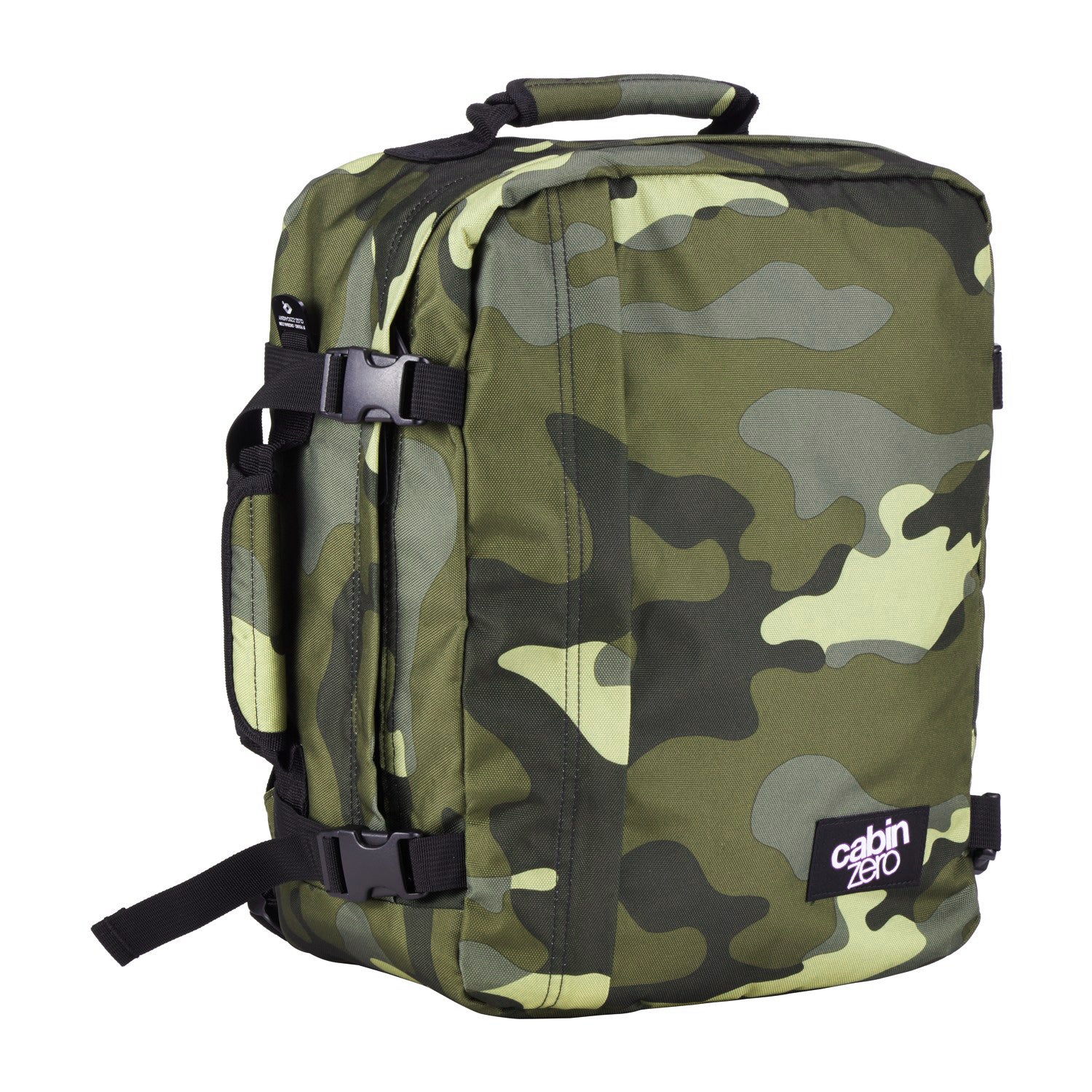 Cabinzero Classic Ultra Light Cabin Bag With Luggage Trackers 44L (Urban Camo)