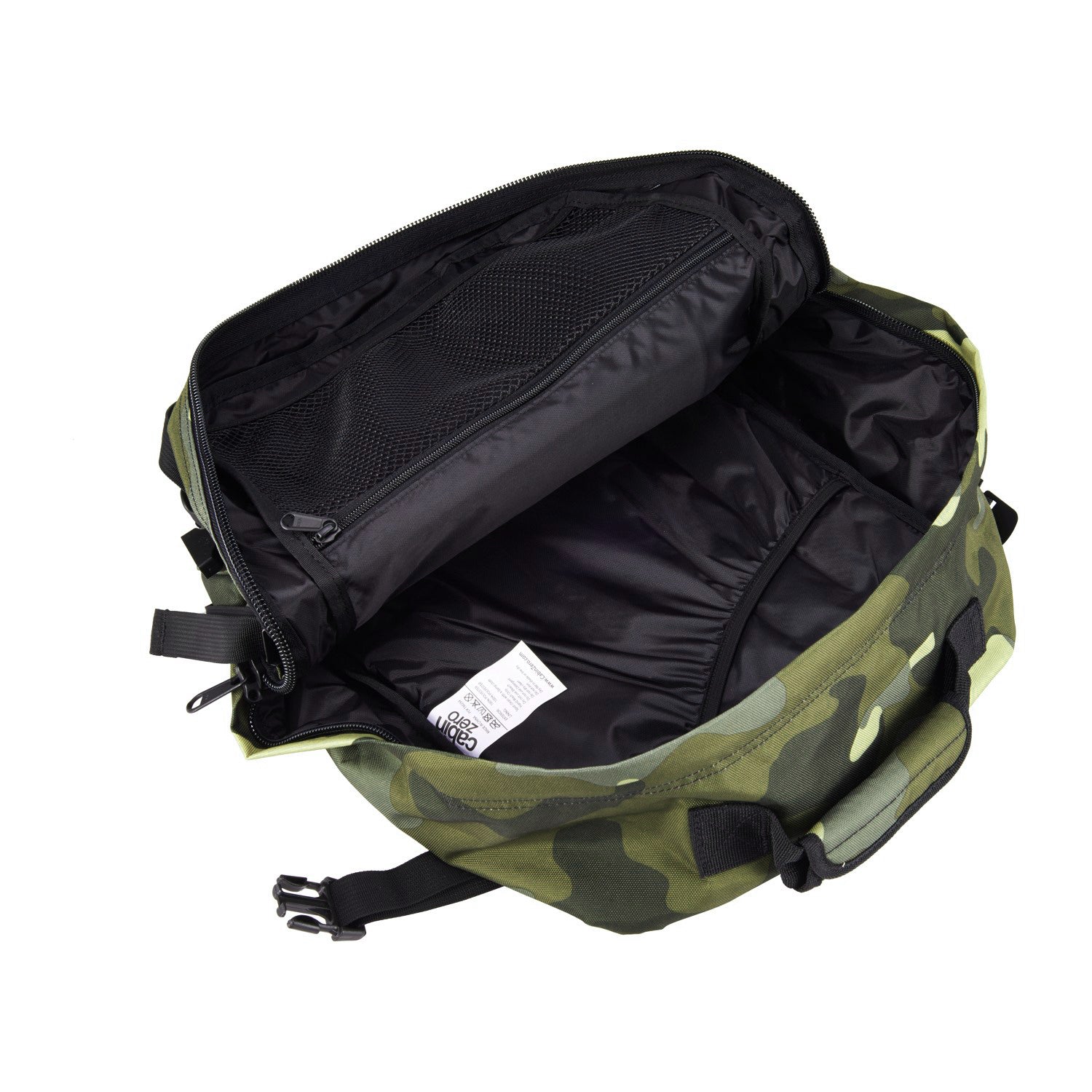 Cabinzero Classic Ultra Light Cabin Bag With Luggage Trackers 44L (Urban Camo)