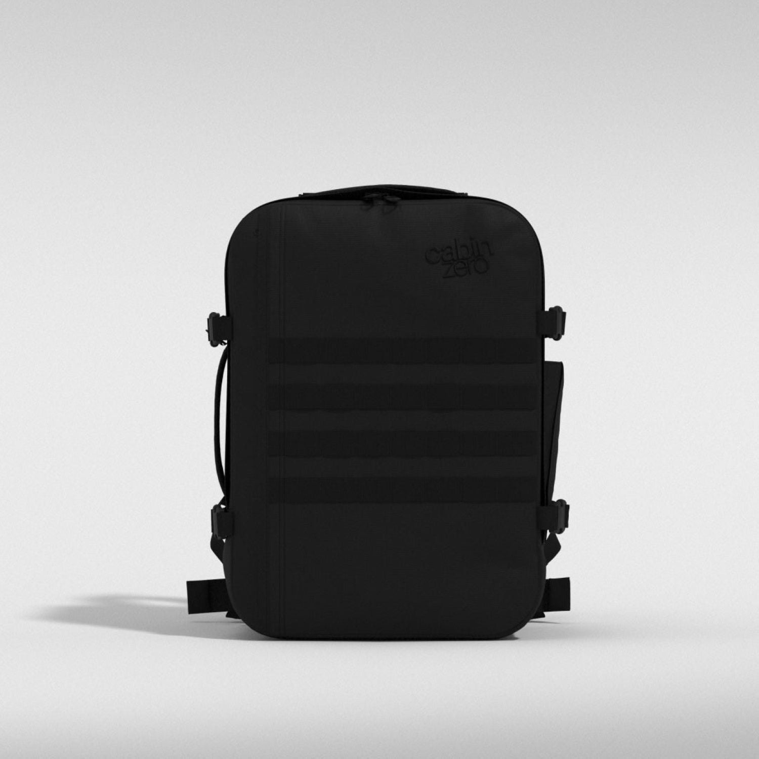 Cabinzero Military Cabin Bag With Luggage Trackers 36L (Absolute Black)
