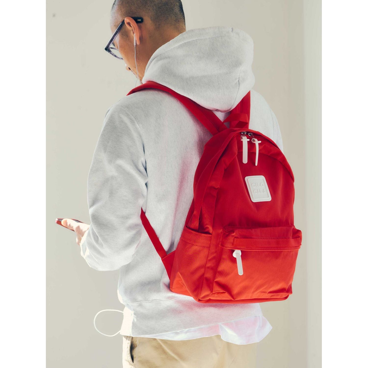 Cilocala Regular Backpack Middle (Tomato)