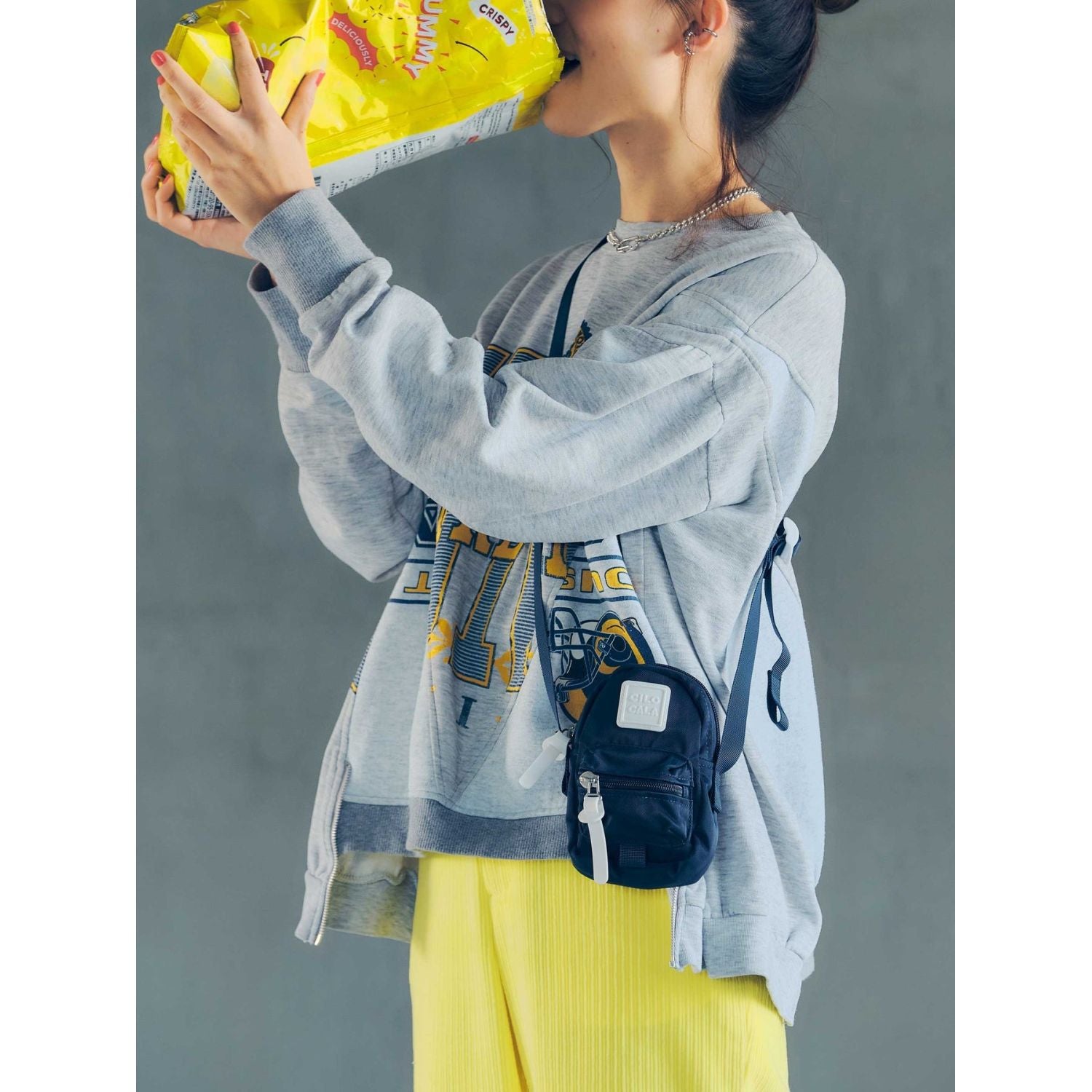 Cilocala Regular Packman Shoulder Bag (Sailor)