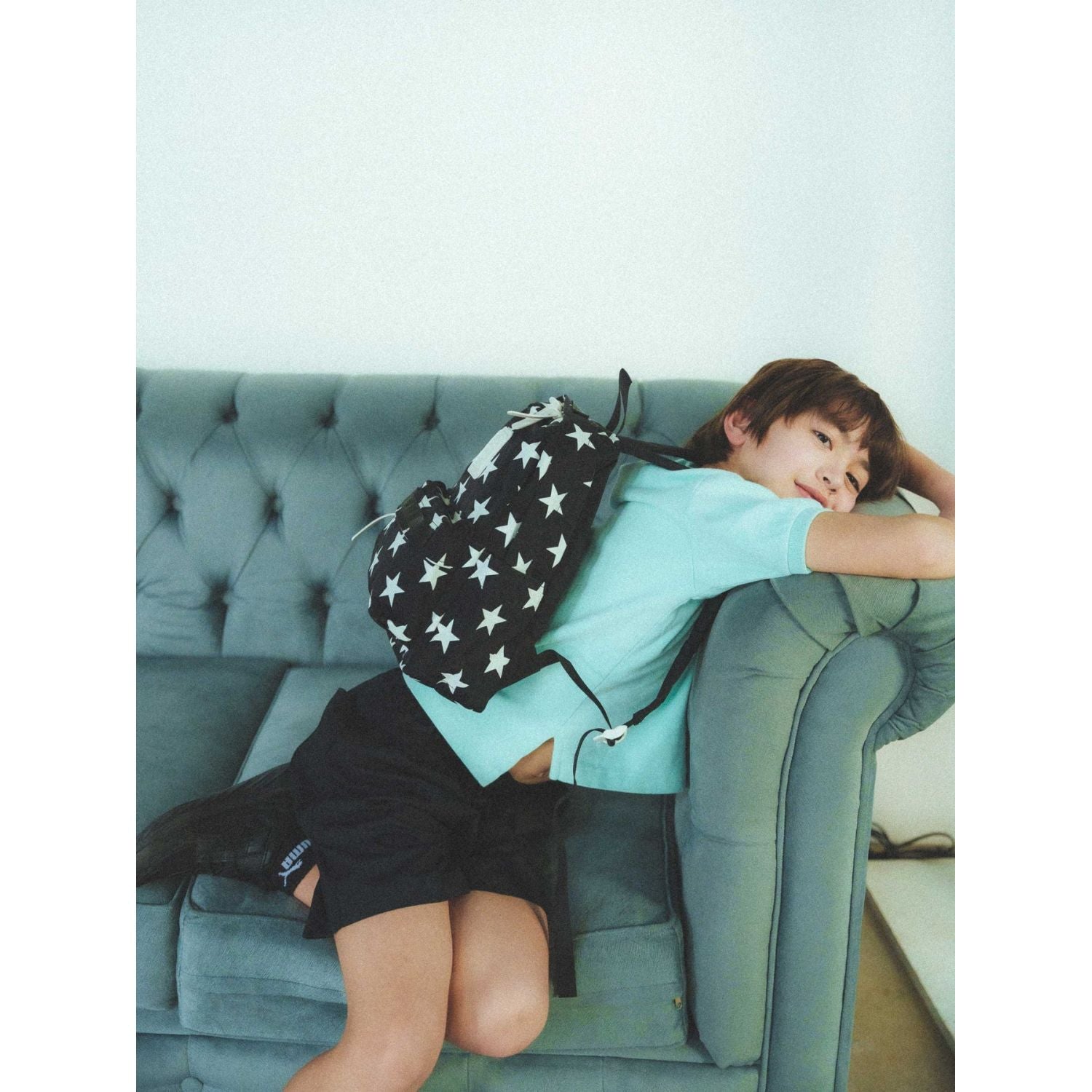 Cilocala Star Print Backpack Small (Black)