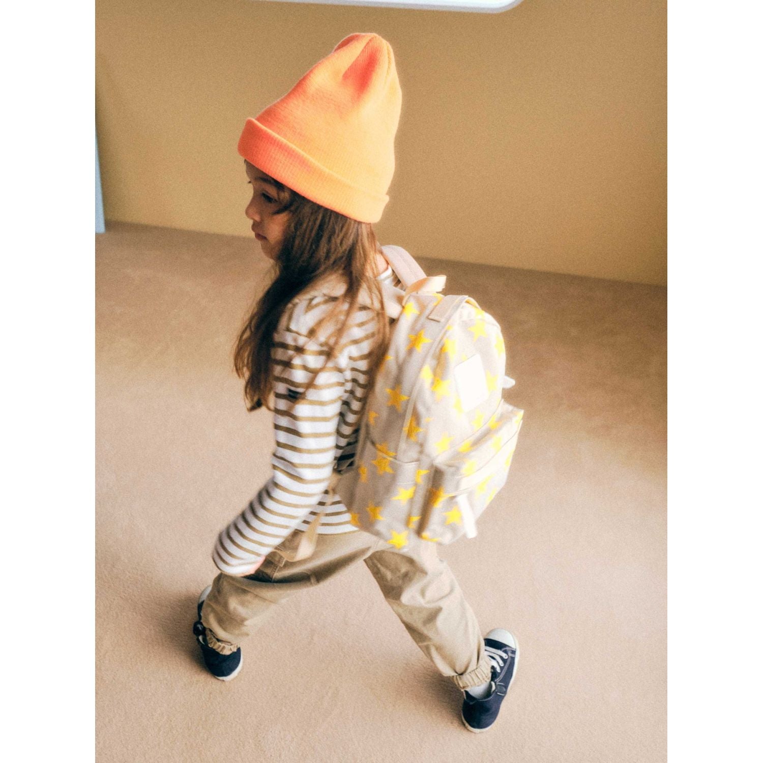 Cilocala Star Print Backpack Small (Stone)