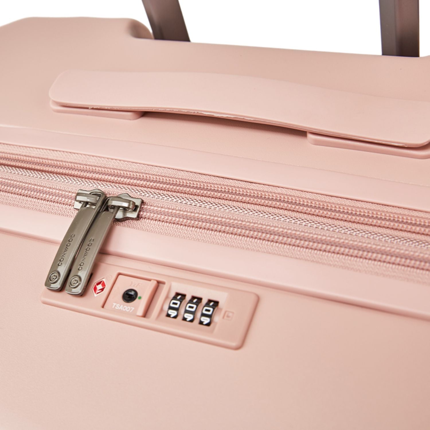Conwood Spacelite Polycarbonate Expandable 20" Carry On Luggage - Light Pink