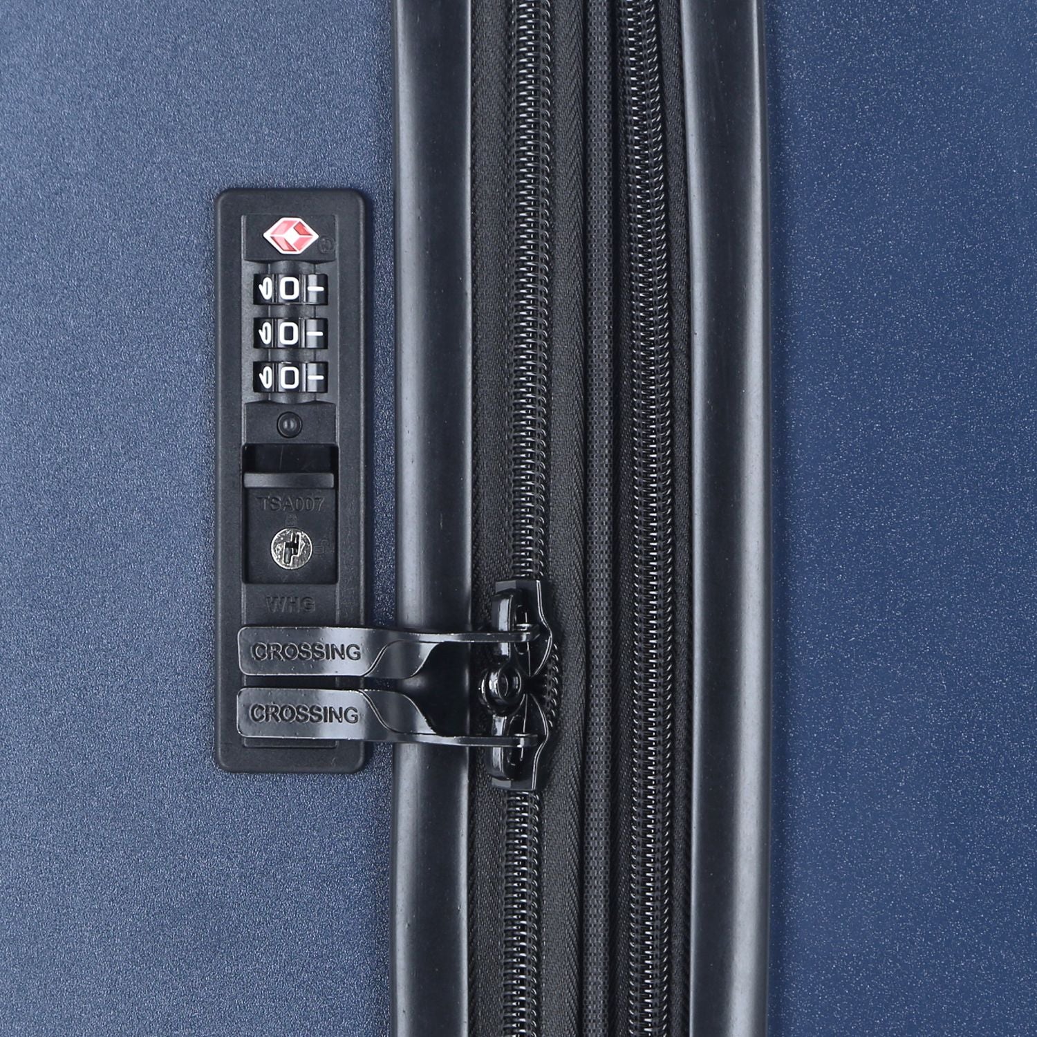 Crossing Wanderer Polycarbonate Expandable 24" Medium Luggage Spinner - Blue