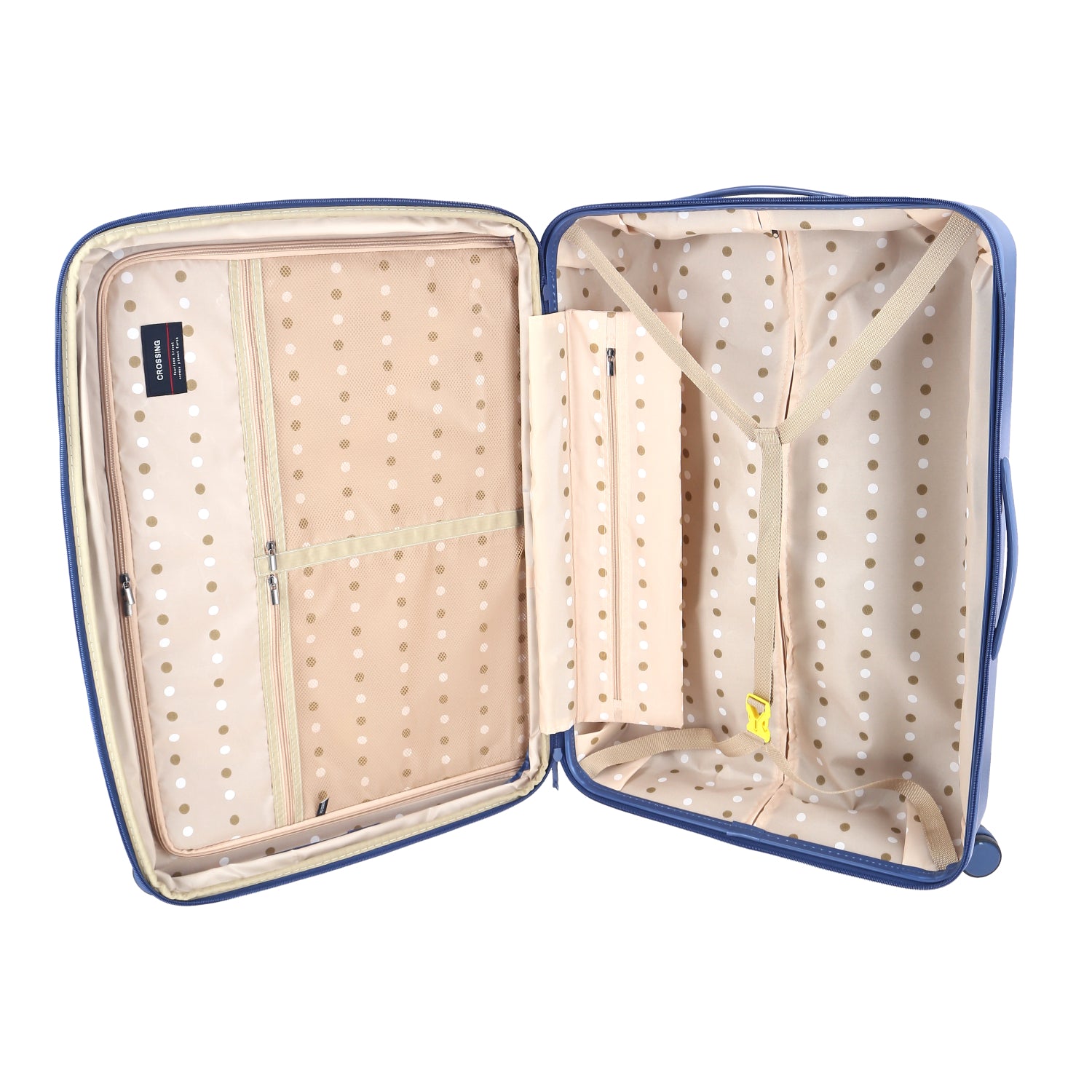 Crossing Miles Polycarbonate Expandable 28" Large Luggage Spinner - Pink