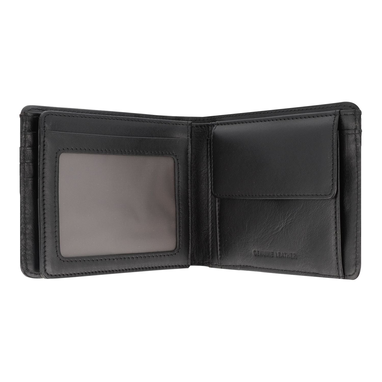 Crossing Antique Bi-fold Leather Wallet With Flap And Coin Pouch - Timber - Cafe