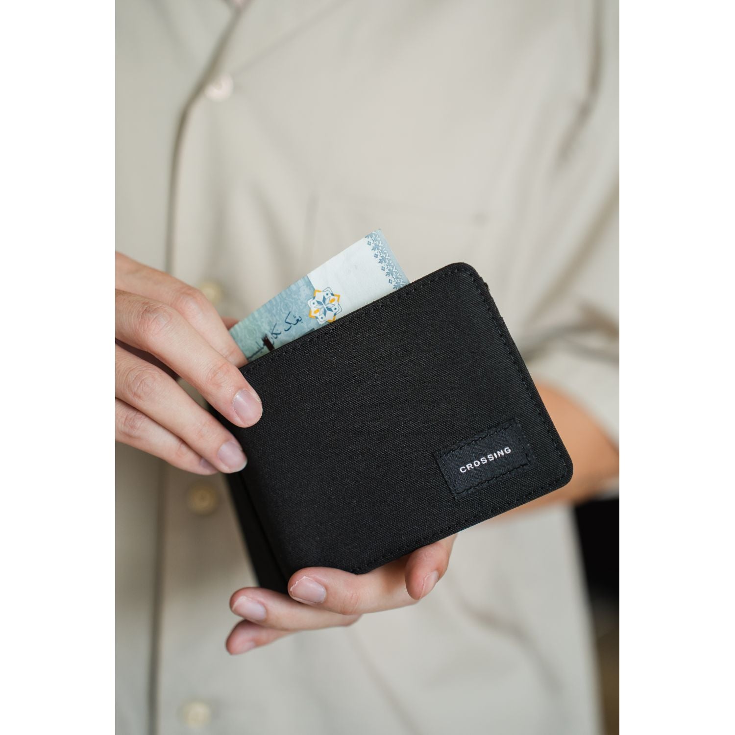 Crossing Bifold Wallet RFID - Black