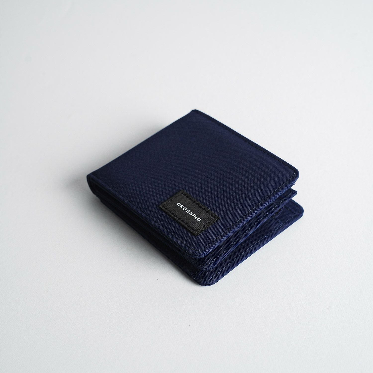 Crossing Bifold Wallet with Coin Pocket & Card Flap RFID - Navy