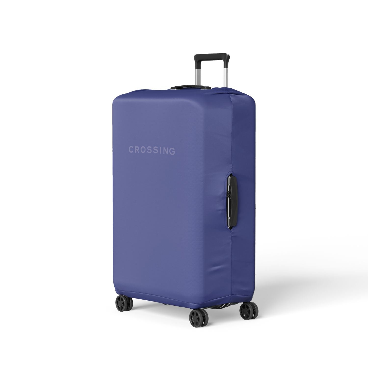 Crossing Block Series Luggage Cover M (23'-26') - Azure Blue
